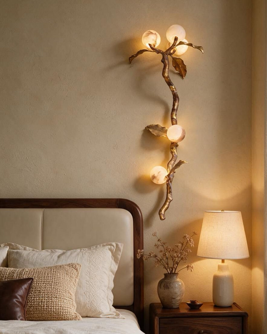 Aplique de pared Nevin Vine de alabastro