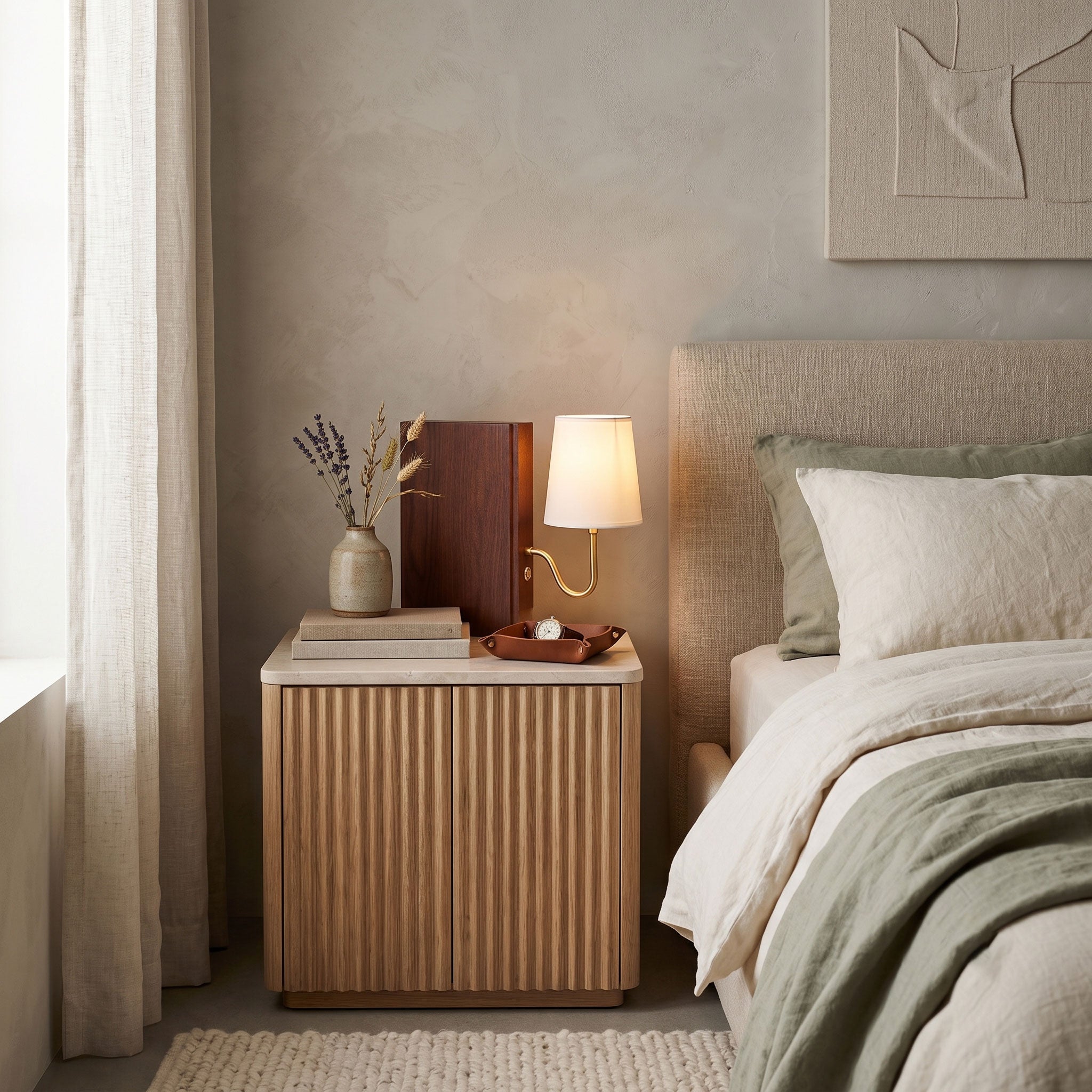 Niall Solid Wood Table Lamp