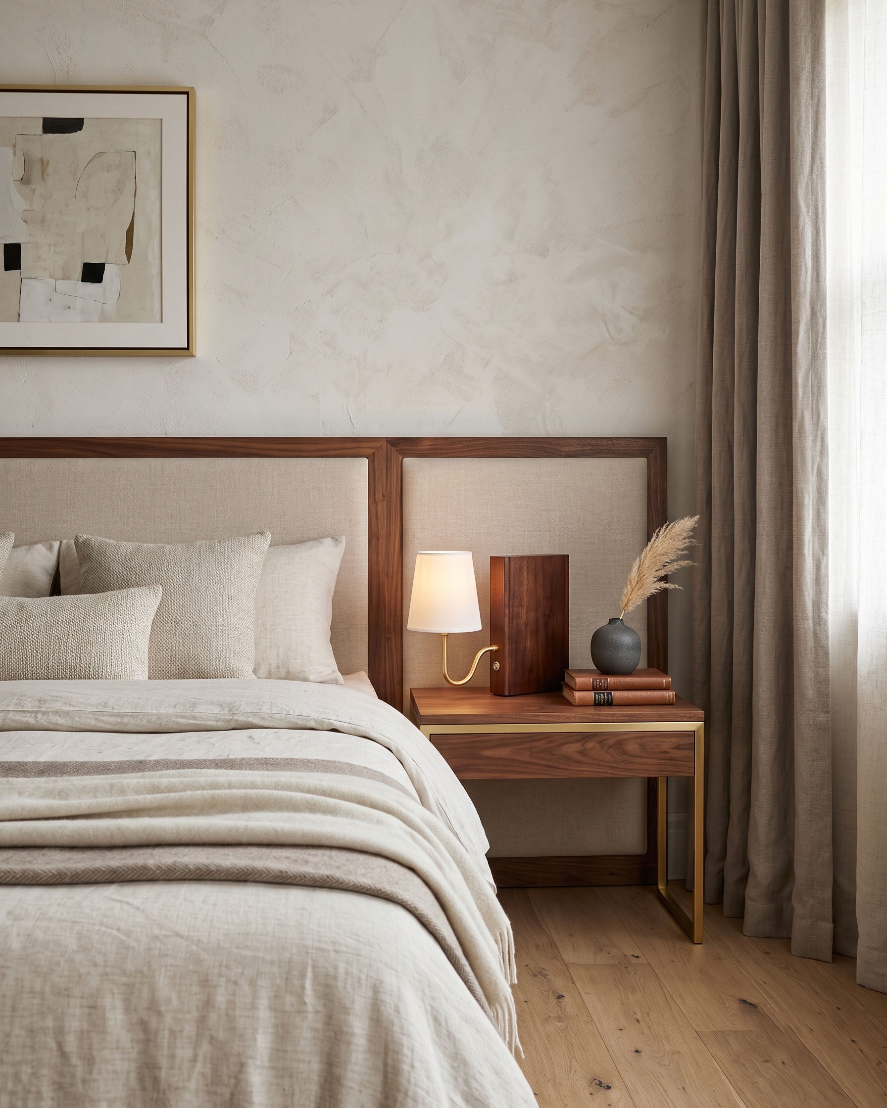 Niall Solid Wood Table Lamp