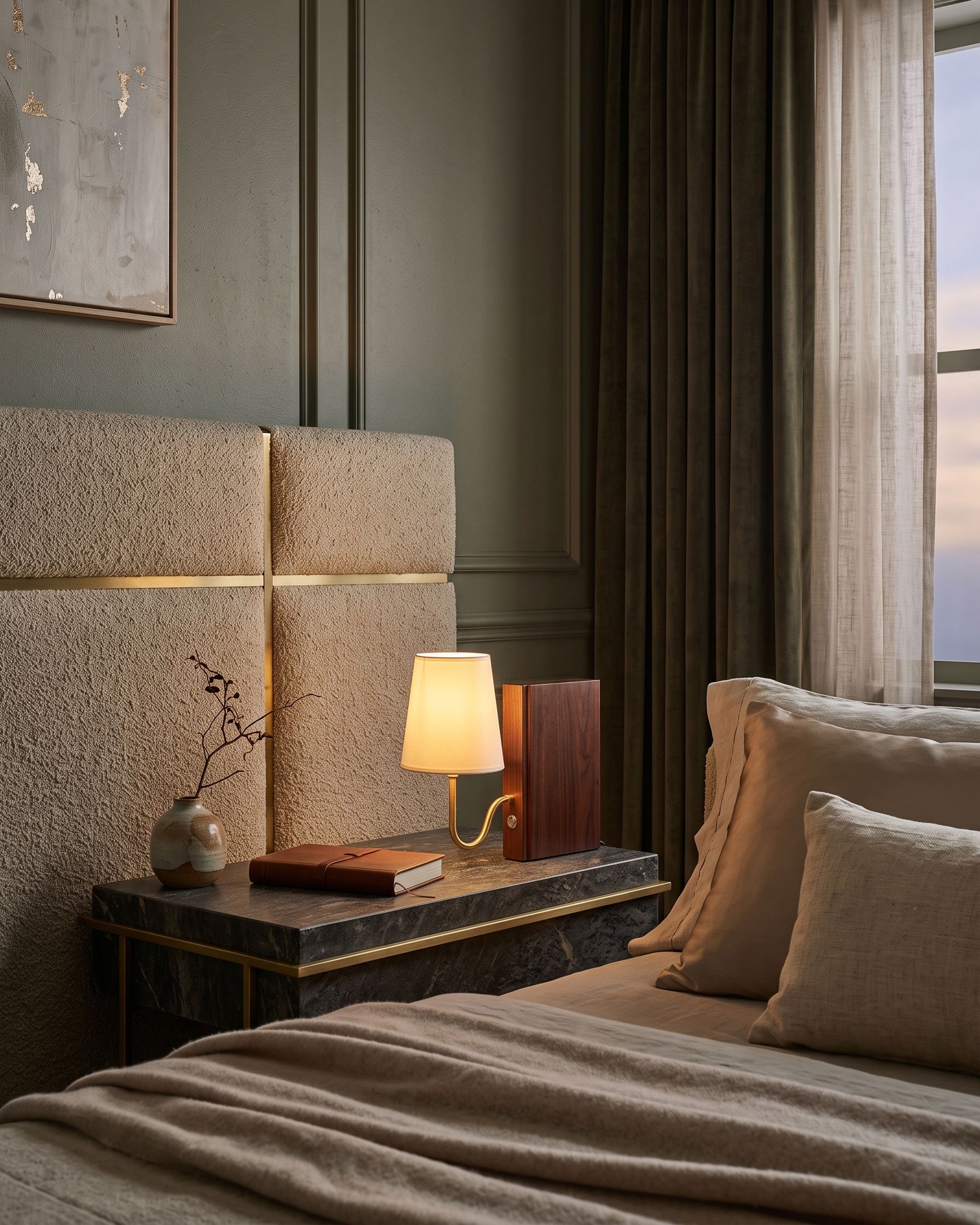 Niall Solid Wood Table Lamp