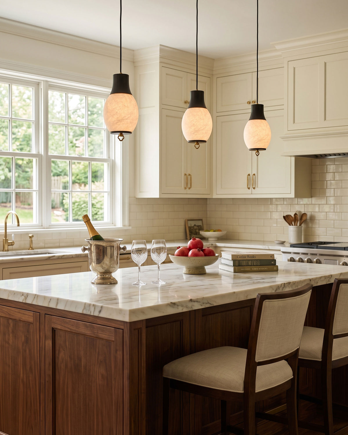 Nico Mulberry Silk Pendant Light