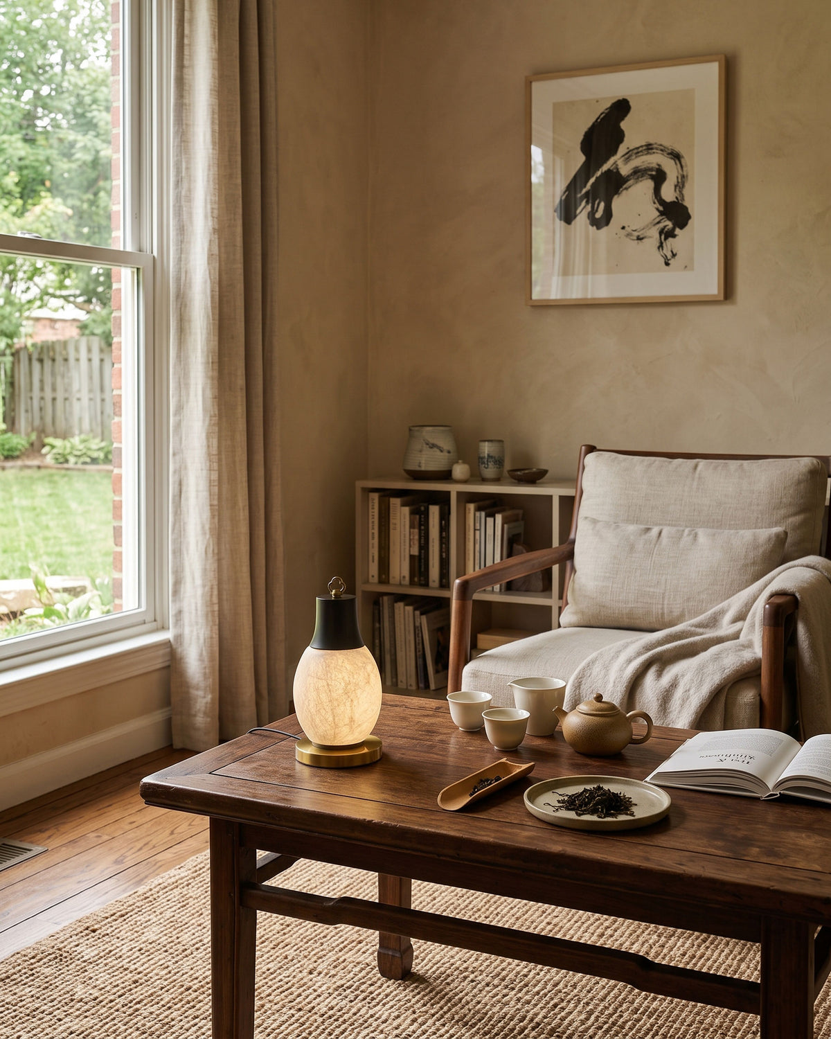 Nico Mulberry Silk Table Lamp