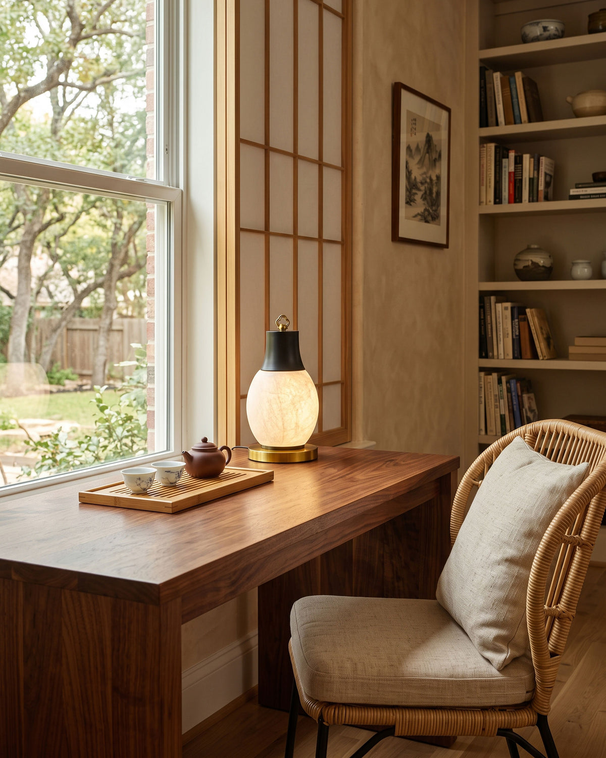 Nico Mulberry Silk Table Lamp