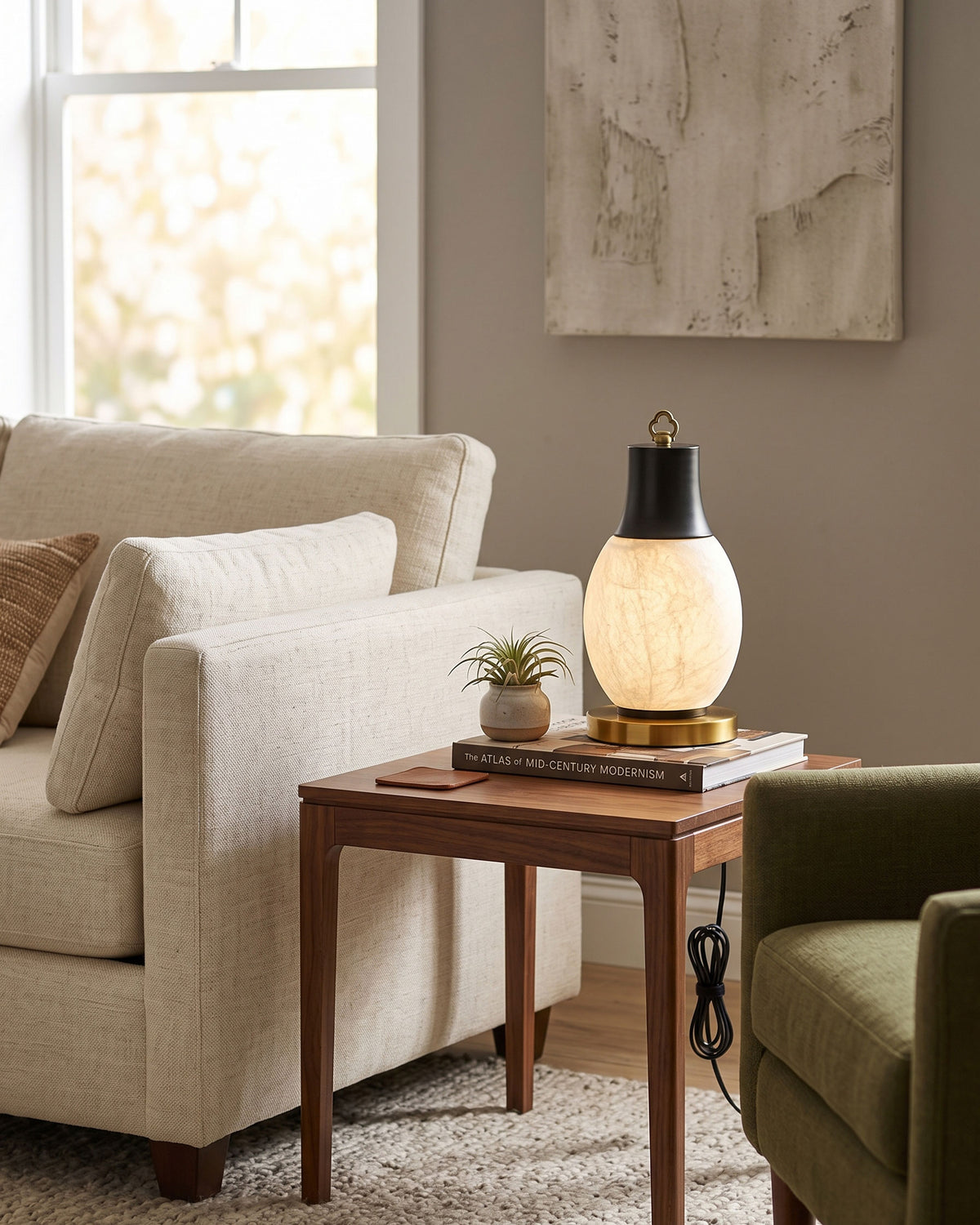 Nico Mulberry Silk Table Lamp