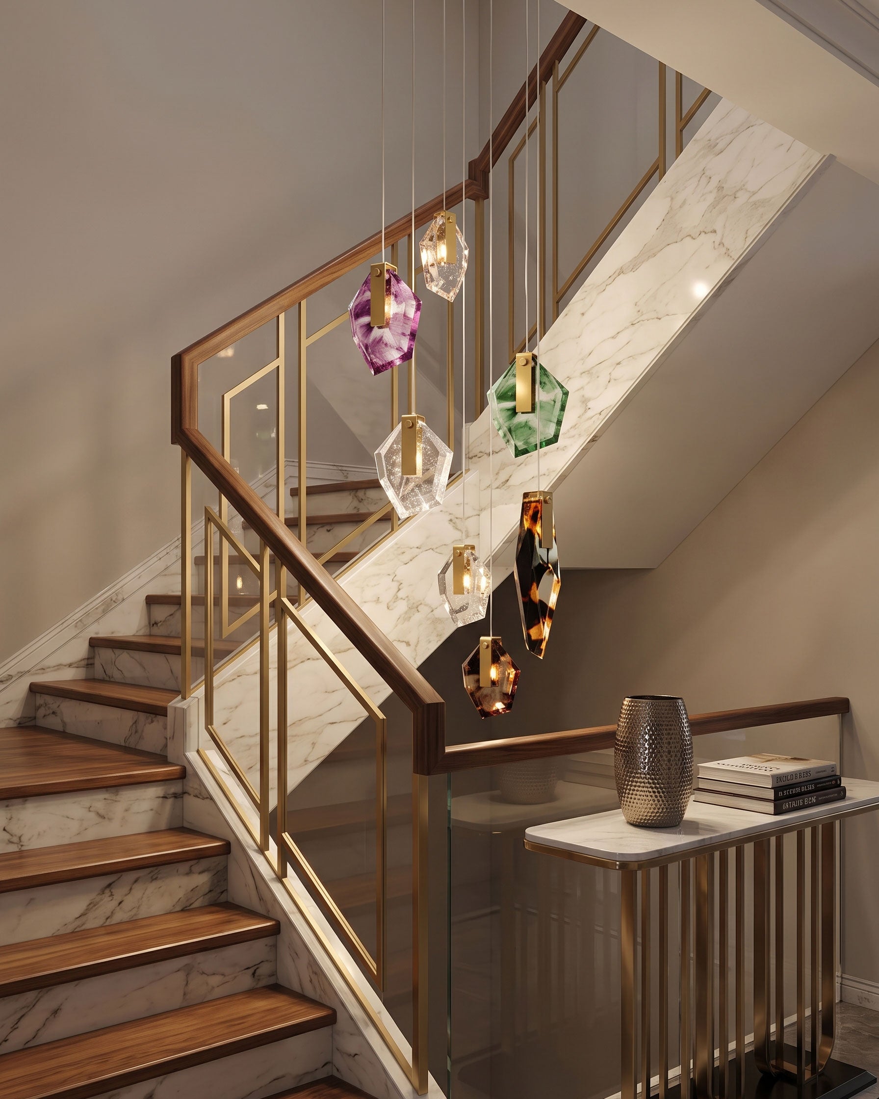 Nicos Geometric Pendant Light