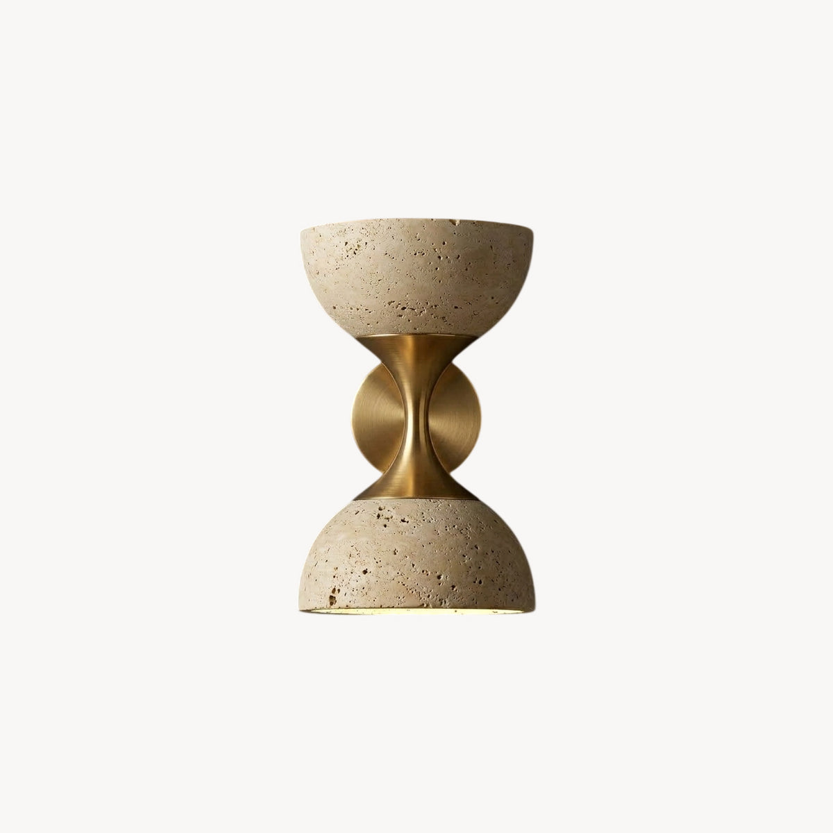 Nydia Travertine Cone Wall Sconce