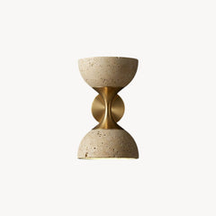 Nydia Travertine Cone Wall Sconce