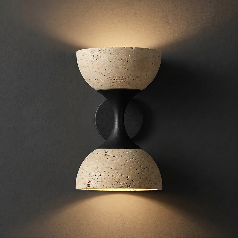 Nydia Travertine Cone Wall Sconce