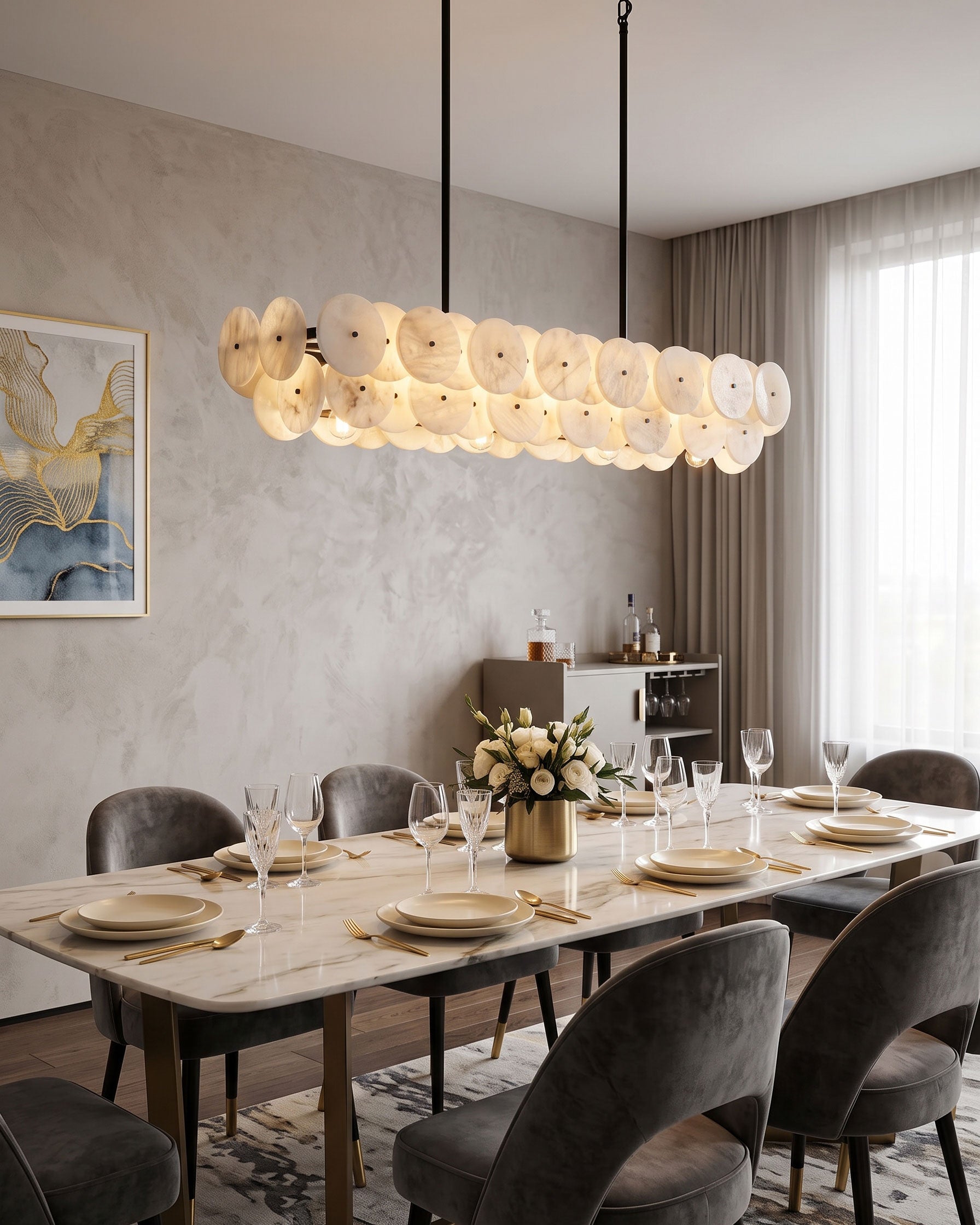 Nyssa Alabaster Chandelier