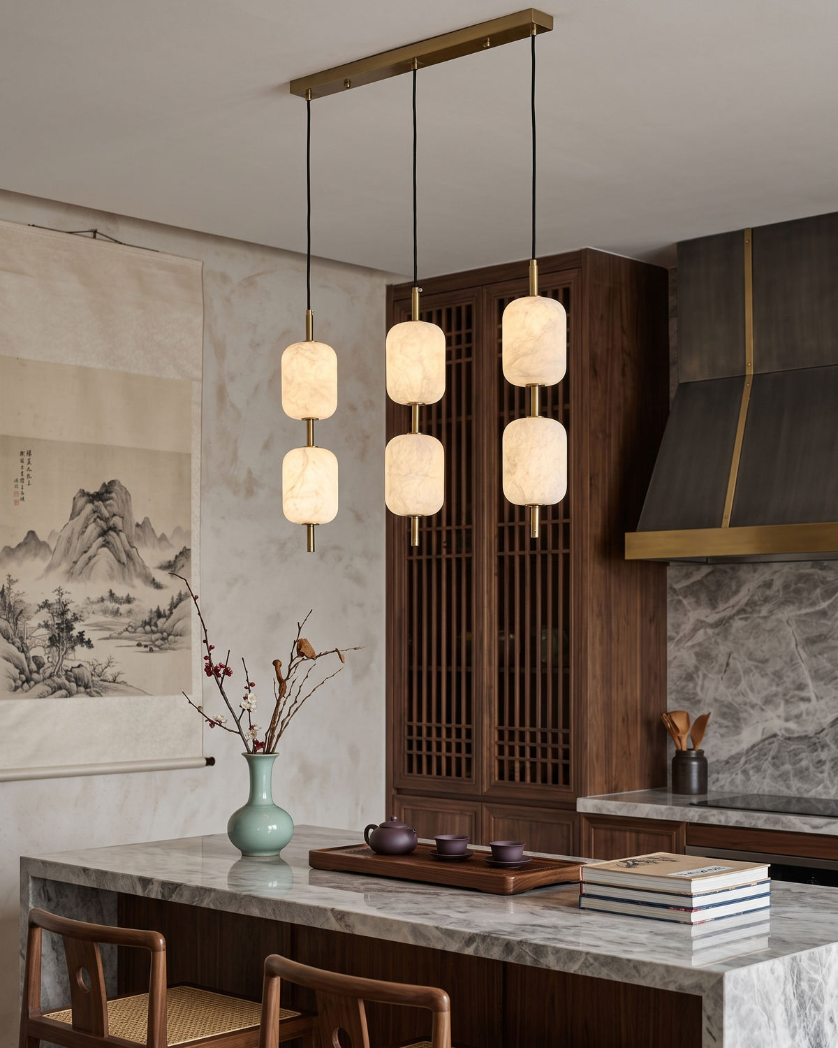Odin Silk Island Pendant Light