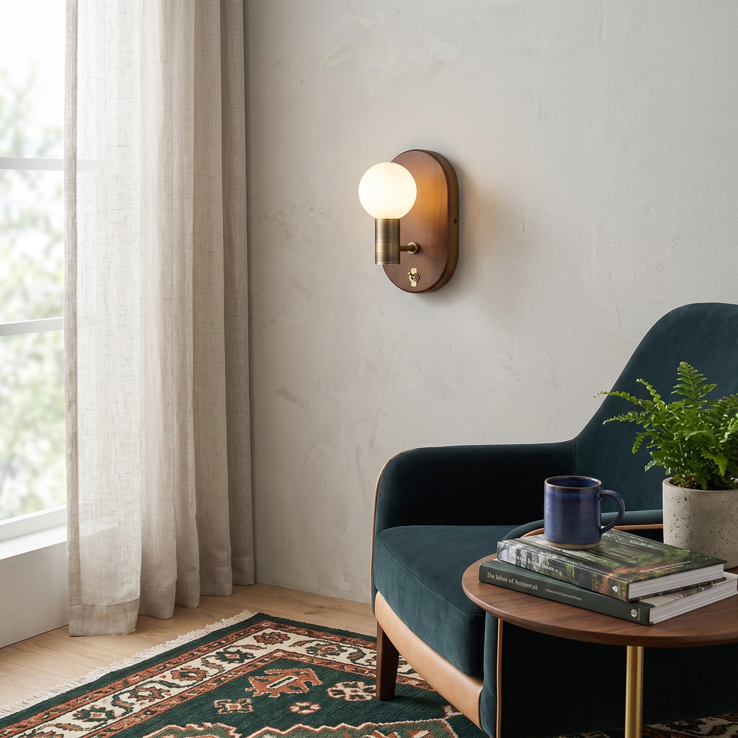 Oliver Walnut Wall Sconce