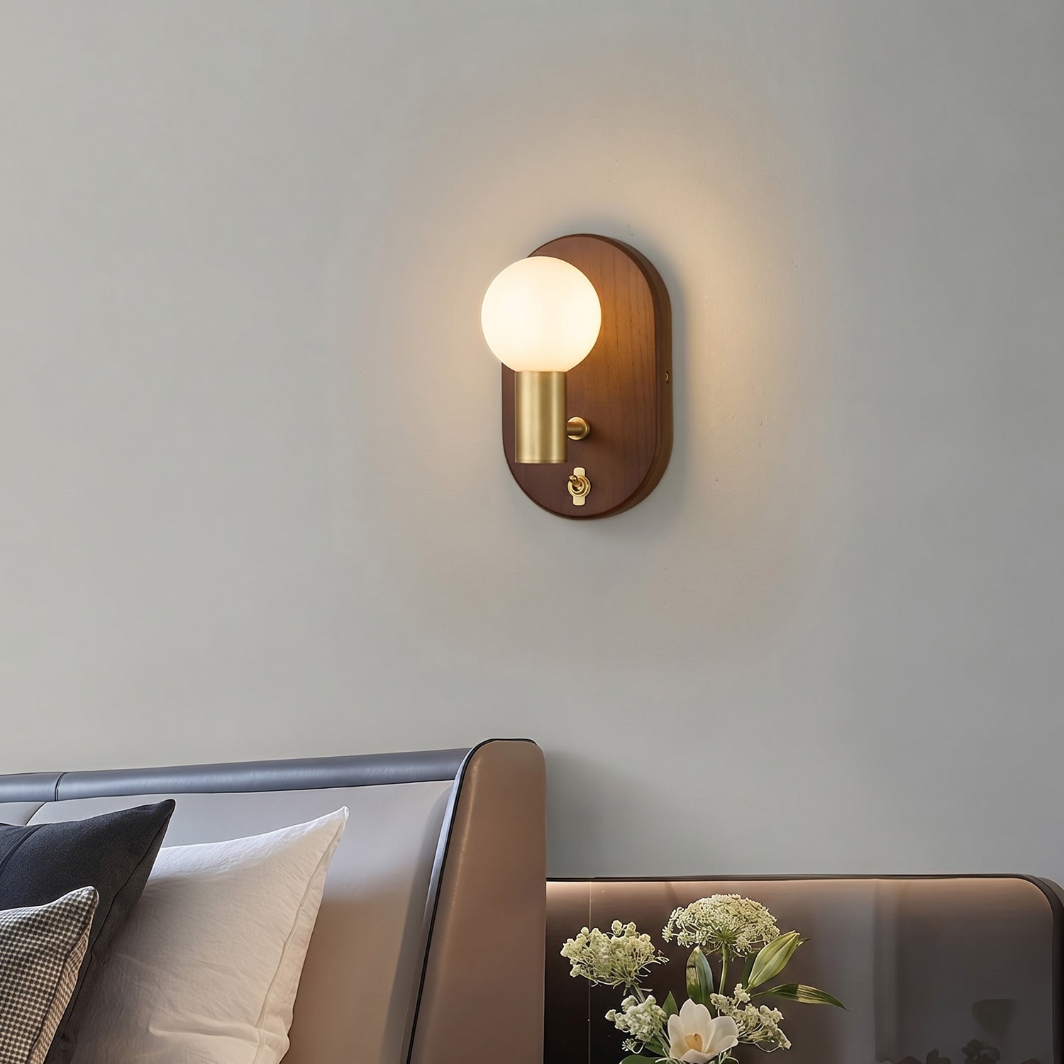 Oliver Walnut Wall Sconce