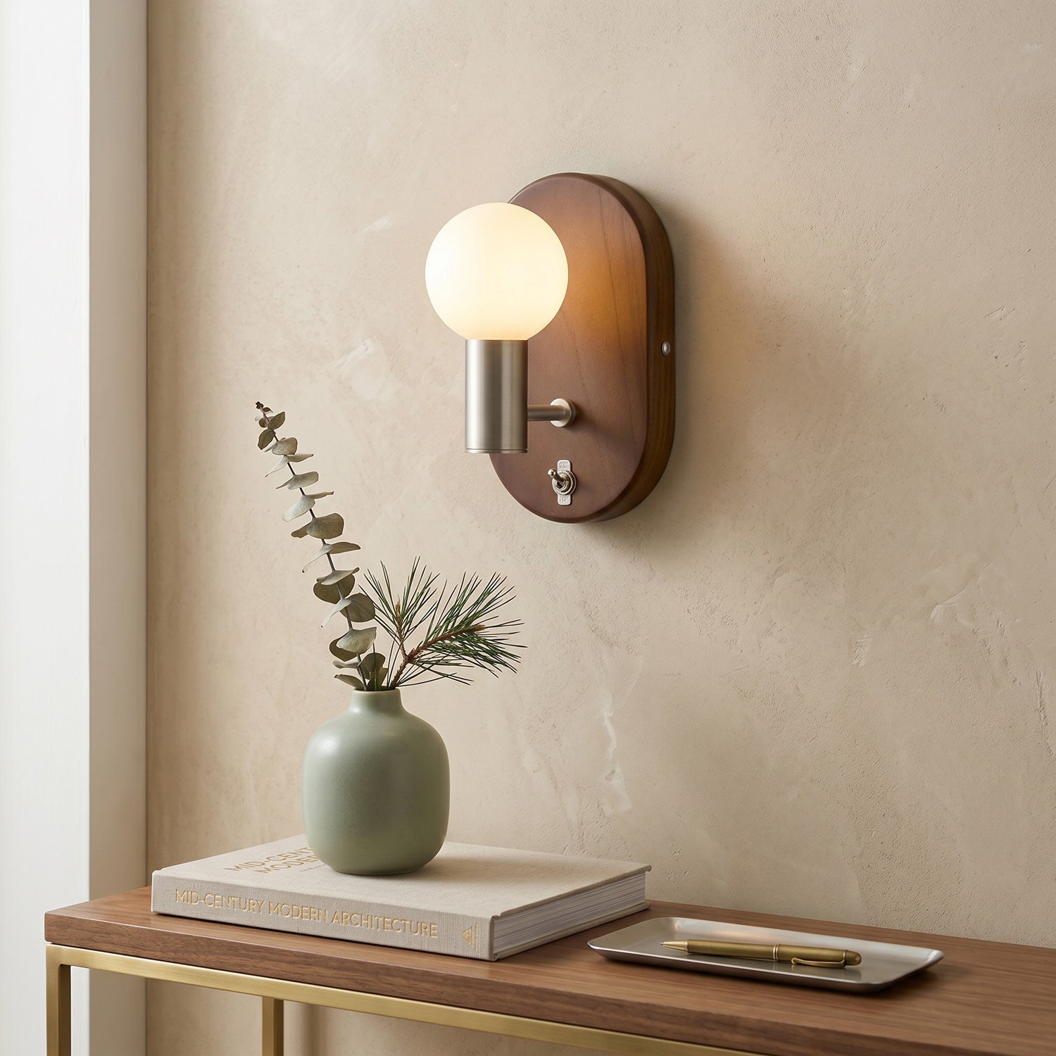 Oliver Walnut Wall Sconce