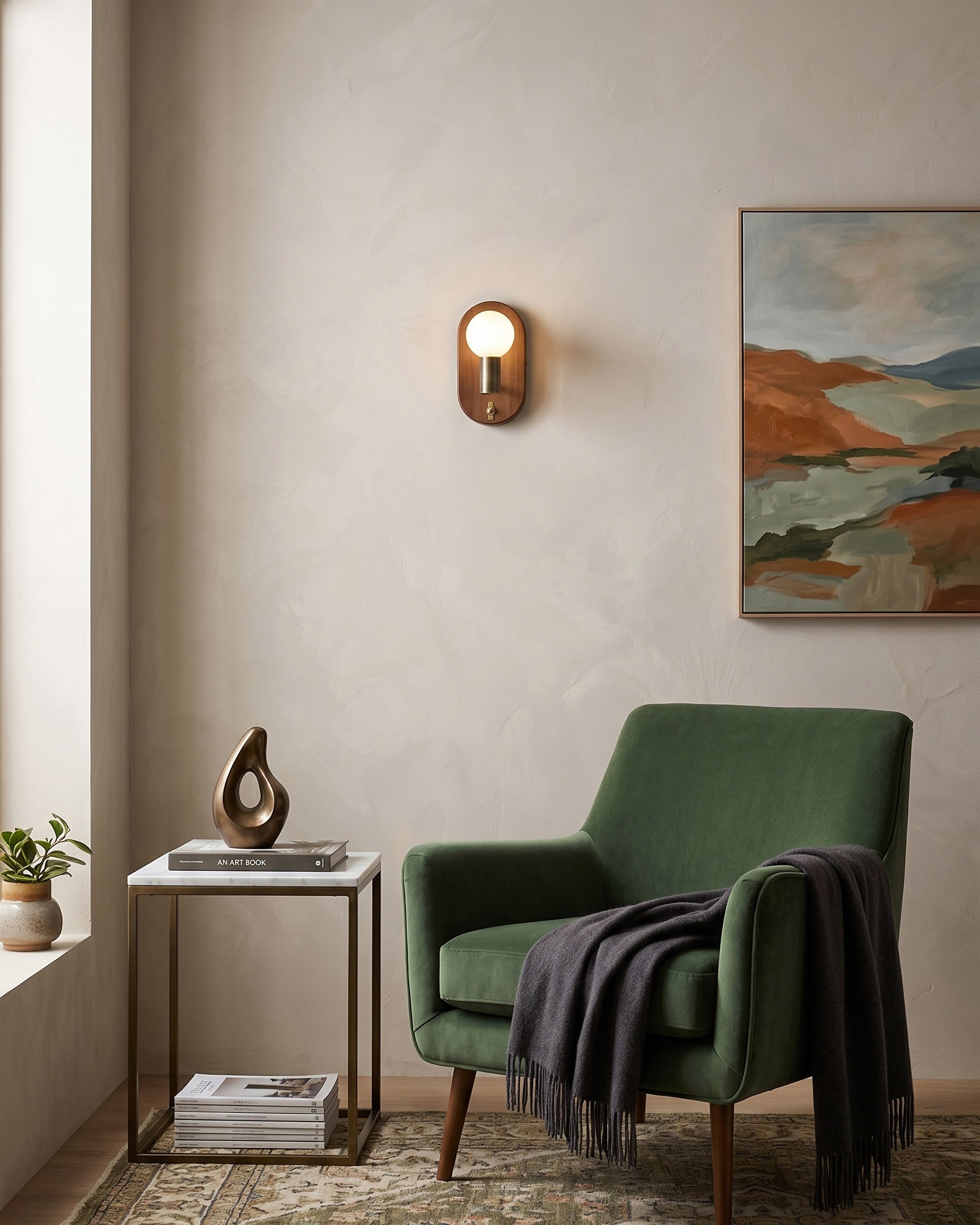 Oliver Walnut Wall Sconce