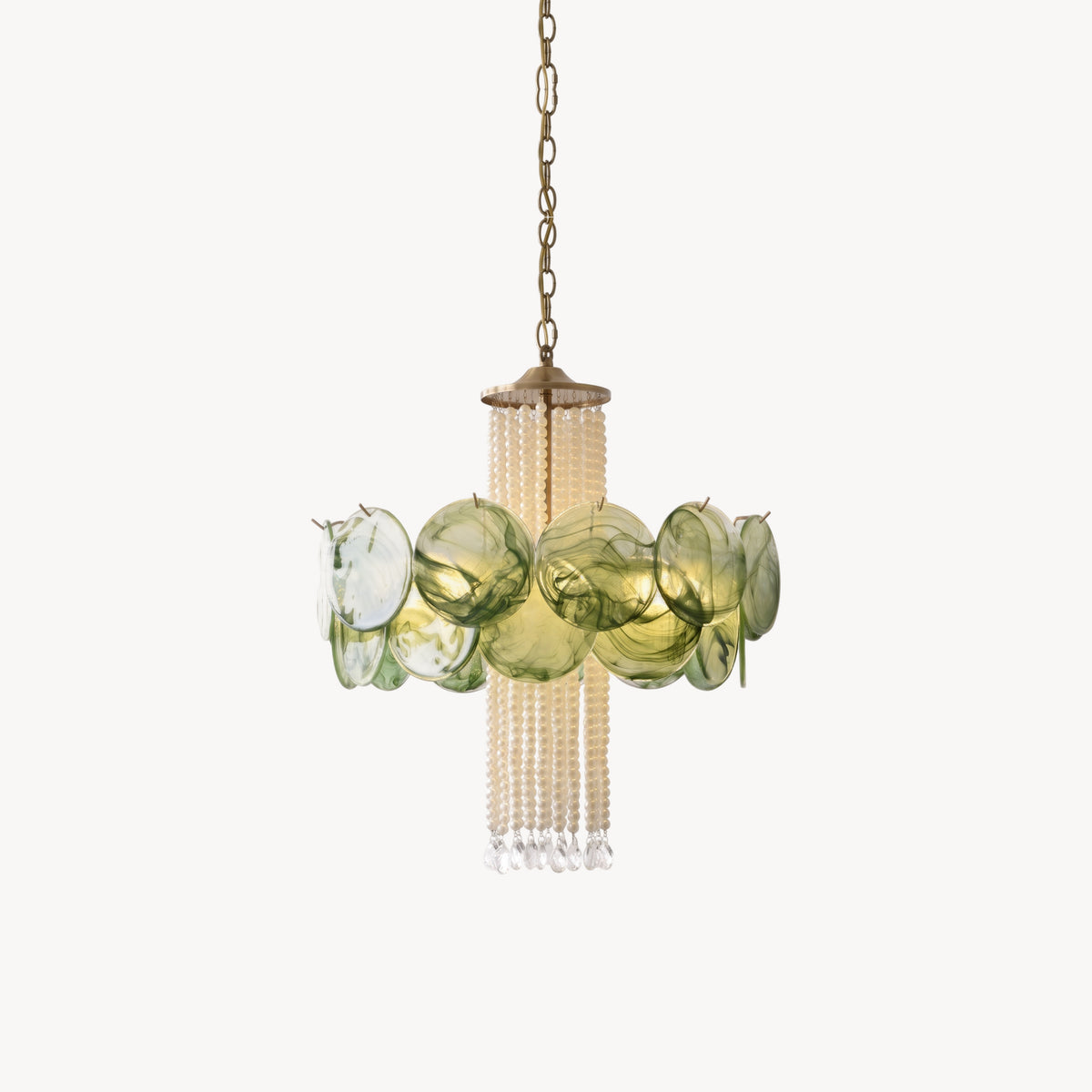 Oswin Agate Glass Beaded Chandelier