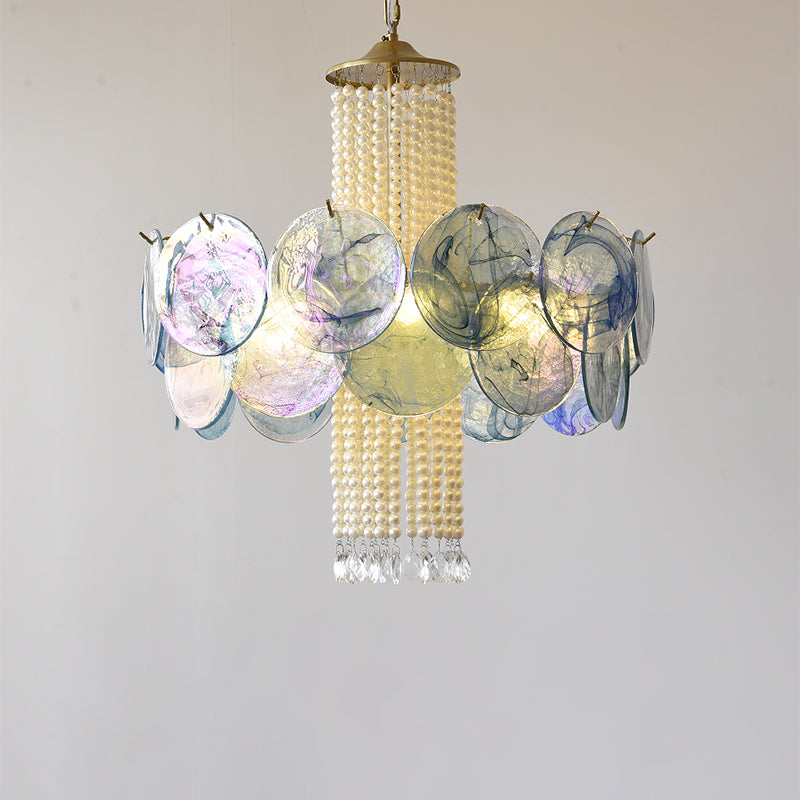 Oswin Agate Glass Beaded Chandelier