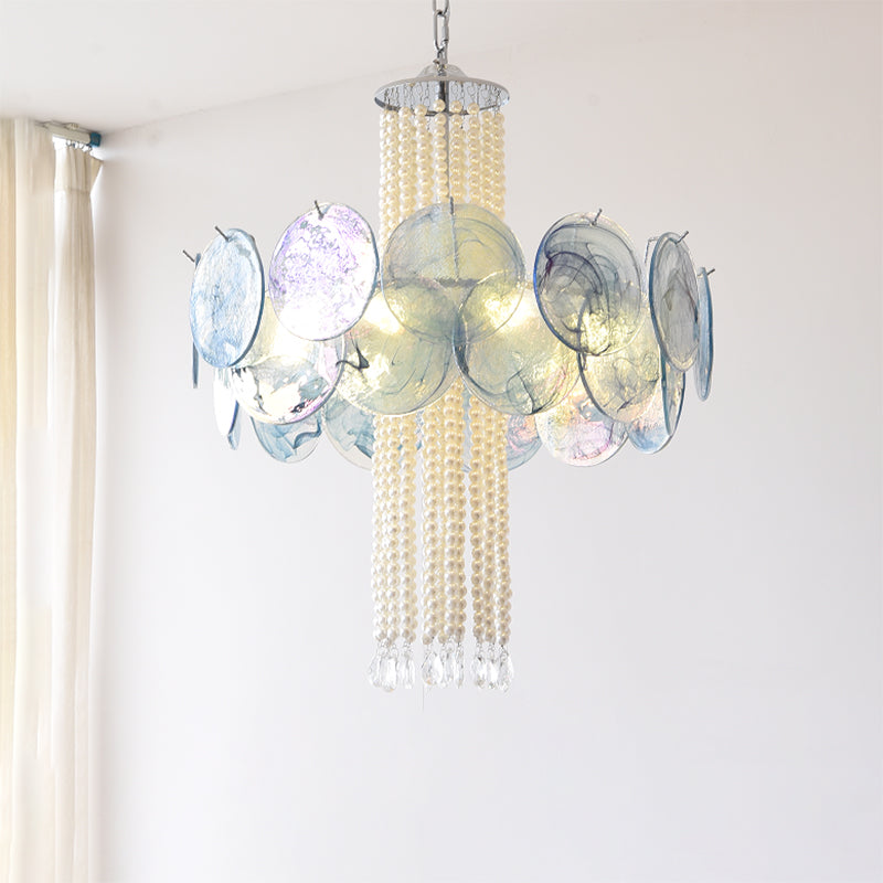 Oswin Agate Glass Beaded Chandelier