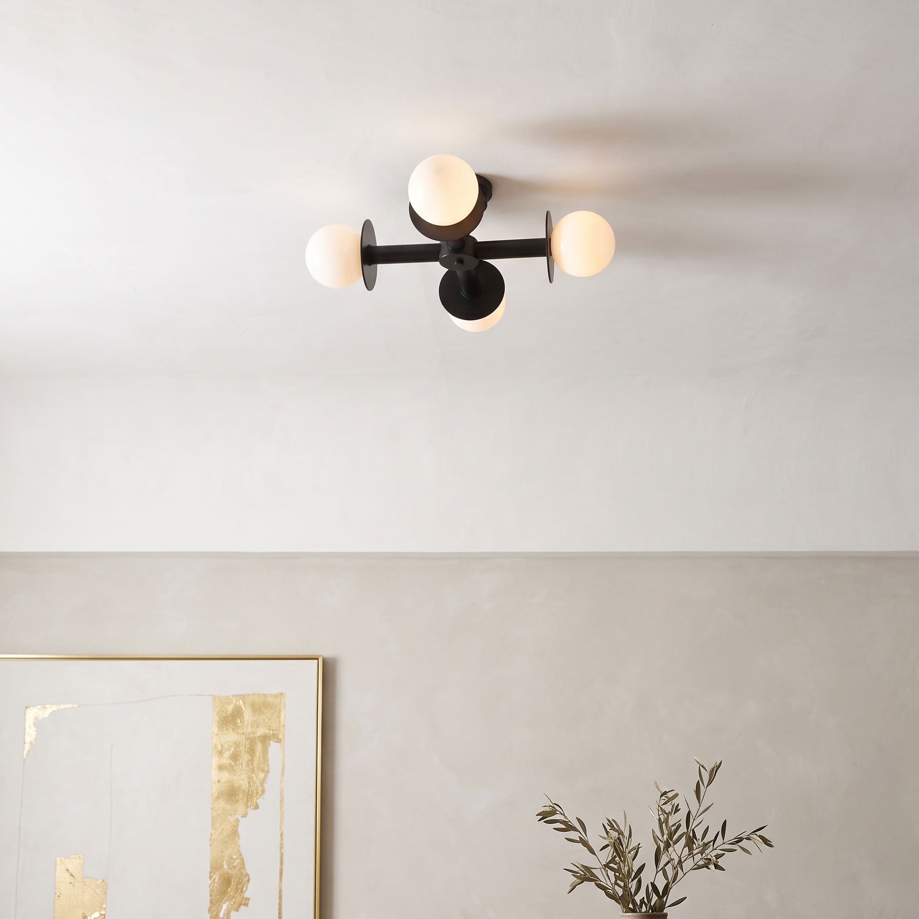 Otis Frosted Semi-Flush Mount