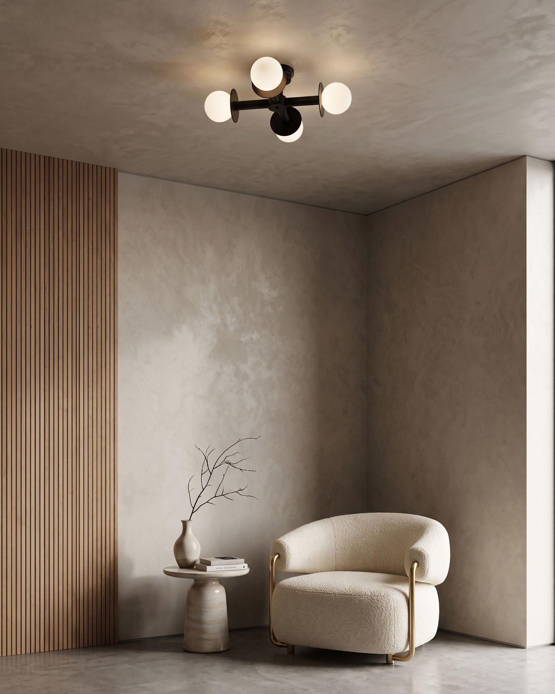 Otis Frosted Semi-Flush Mount