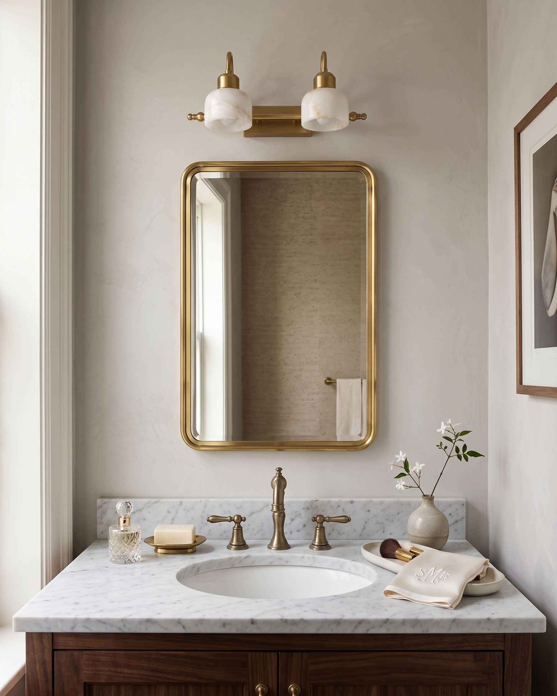 Perrin Alabaster Wall Sconce