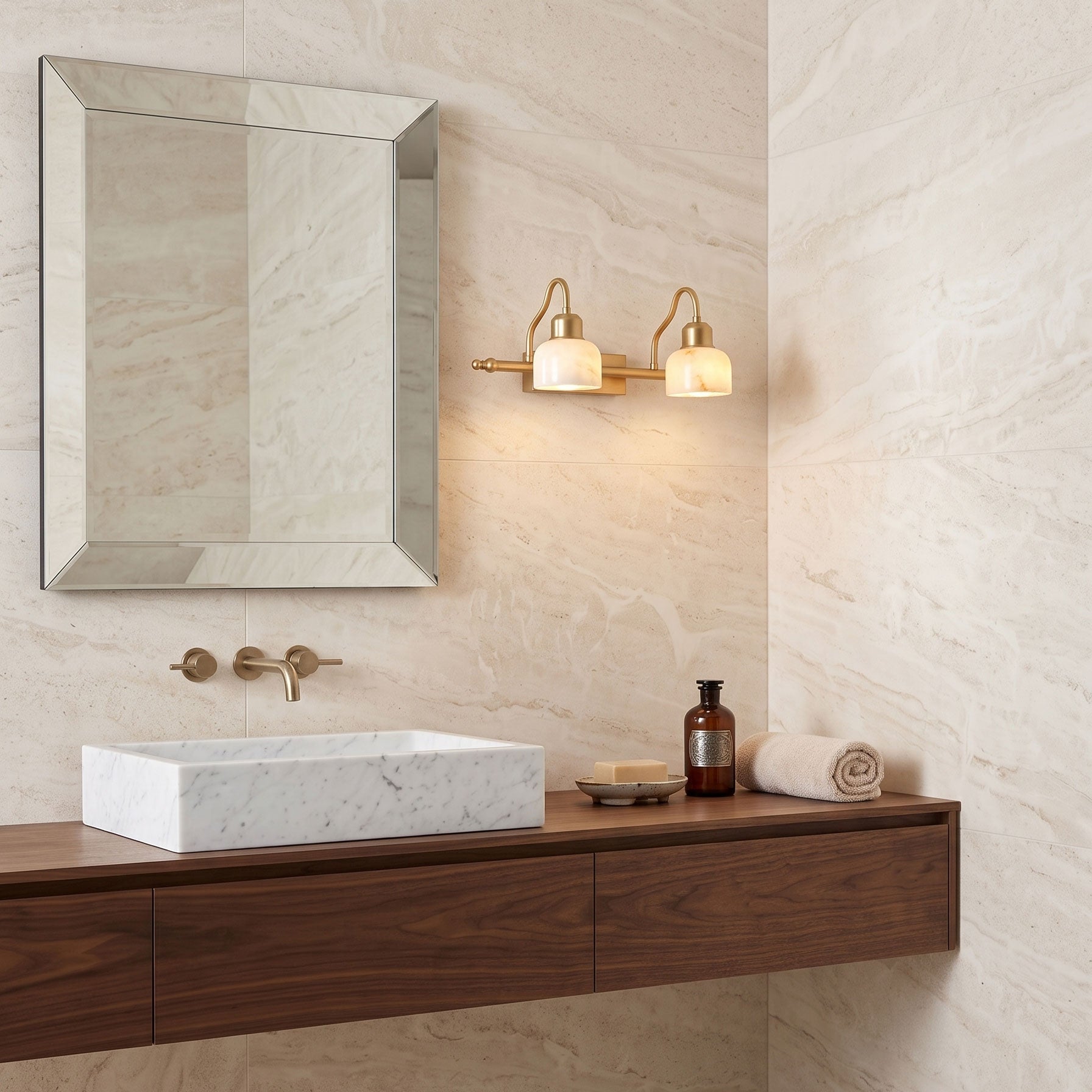 Perrin Alabaster Wall Sconce