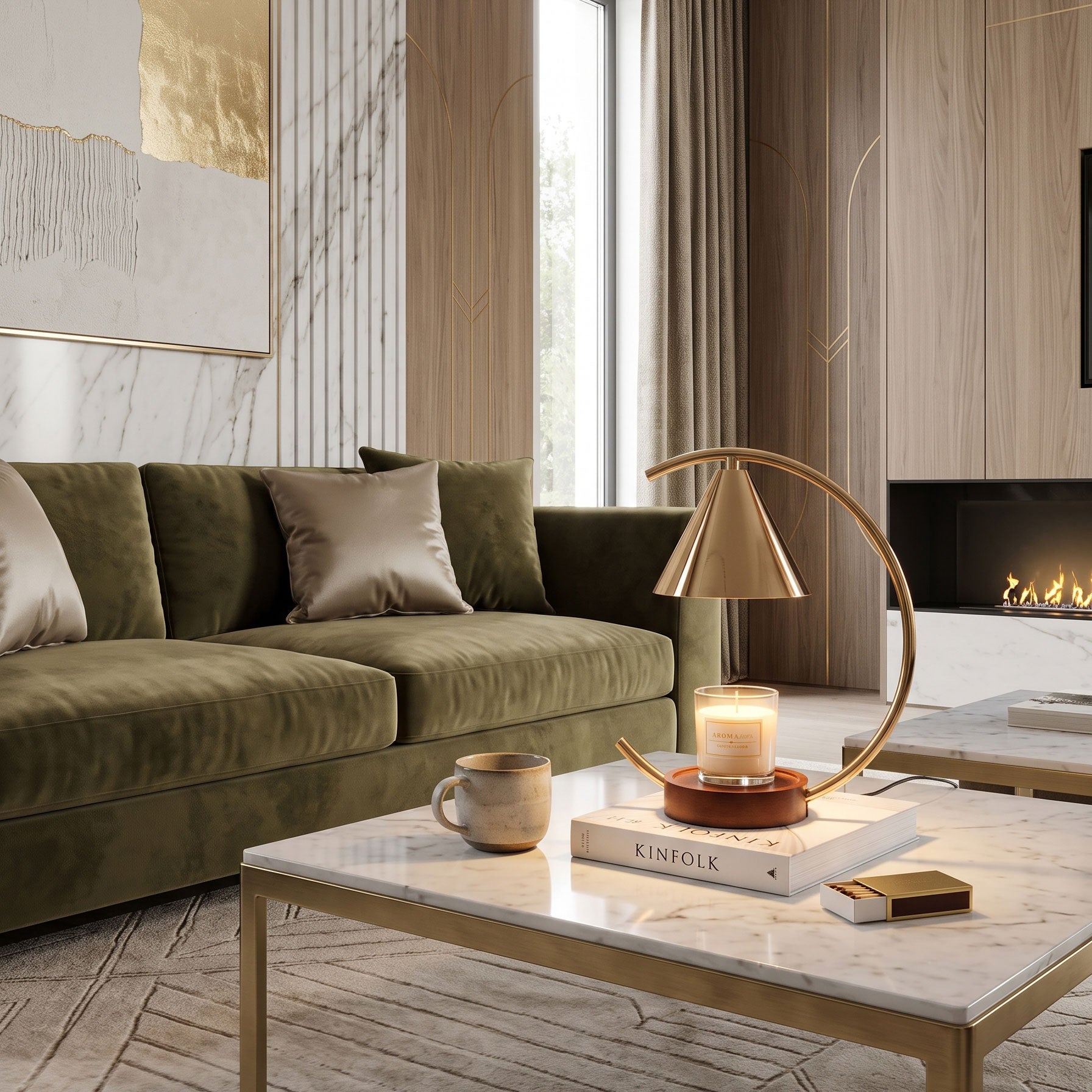 Pierce Candle Table Lamp