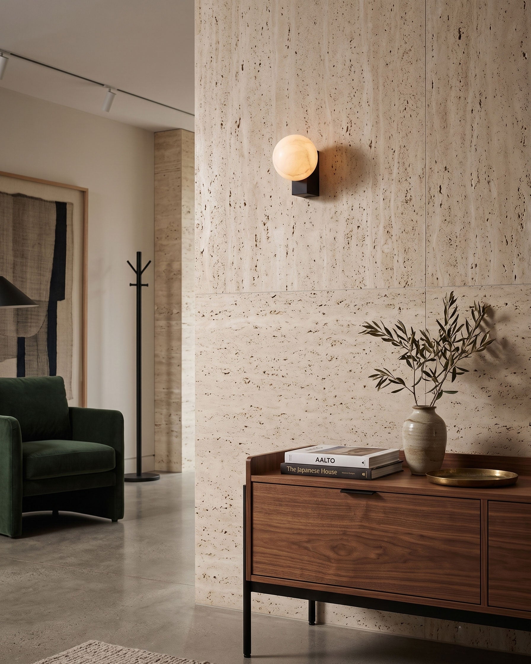 Prescott Minimalist Orb Wall Sconce