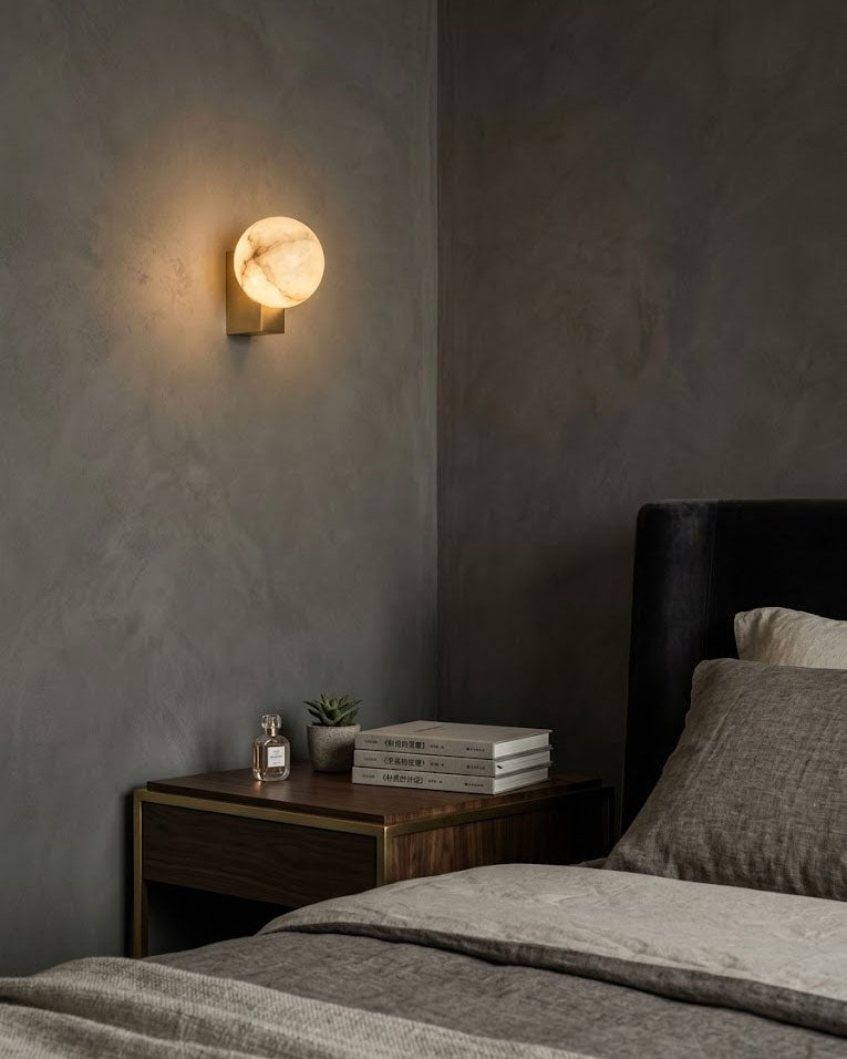 Prescott Minimalist Orb Wall Sconce