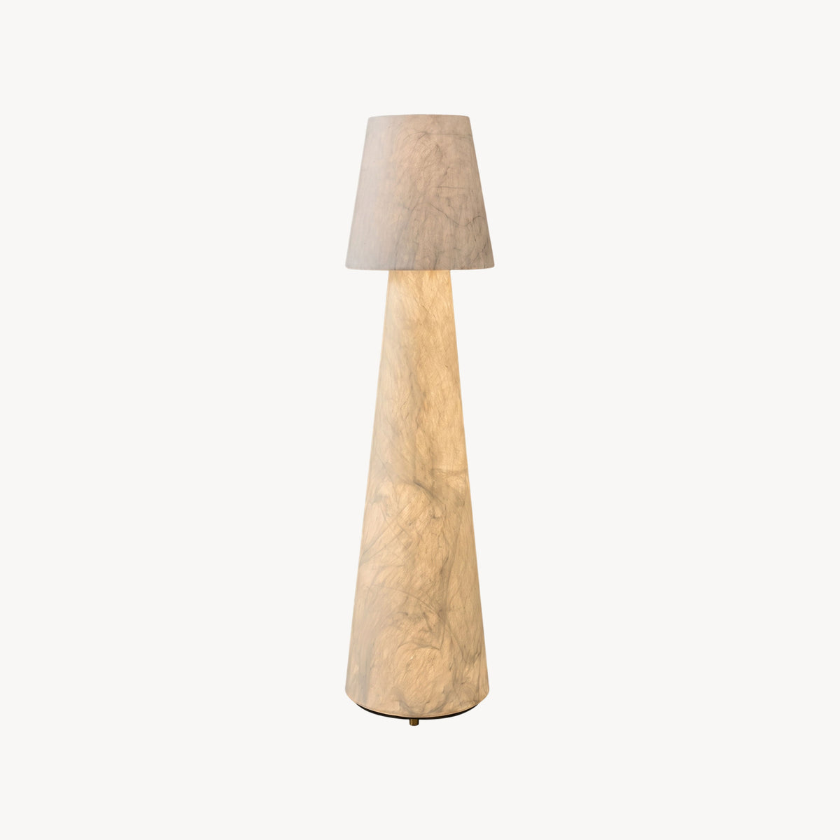 Quentin Mulberry Silk Floor Lamp