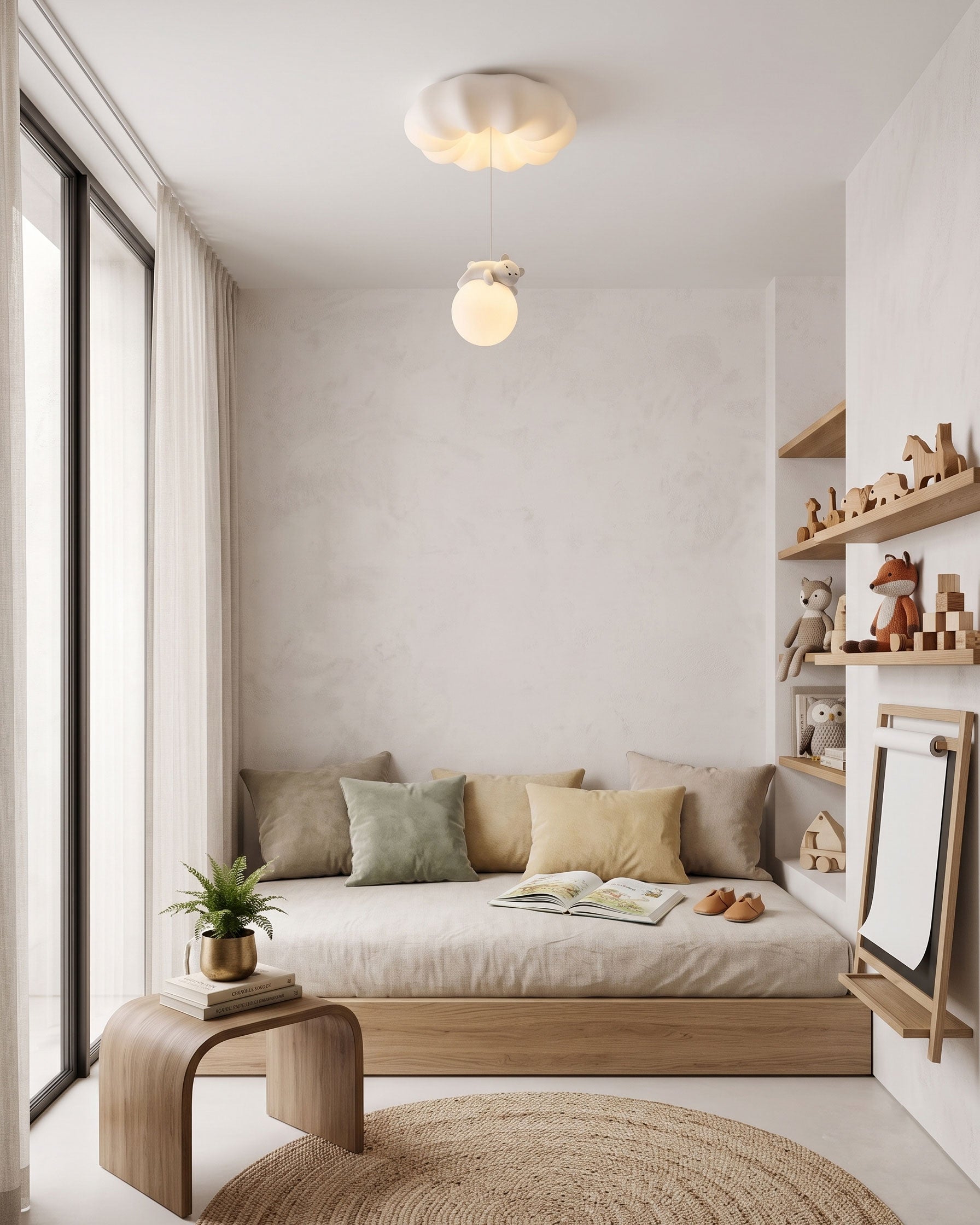 Quinlan Bear Semi-Flush Mount