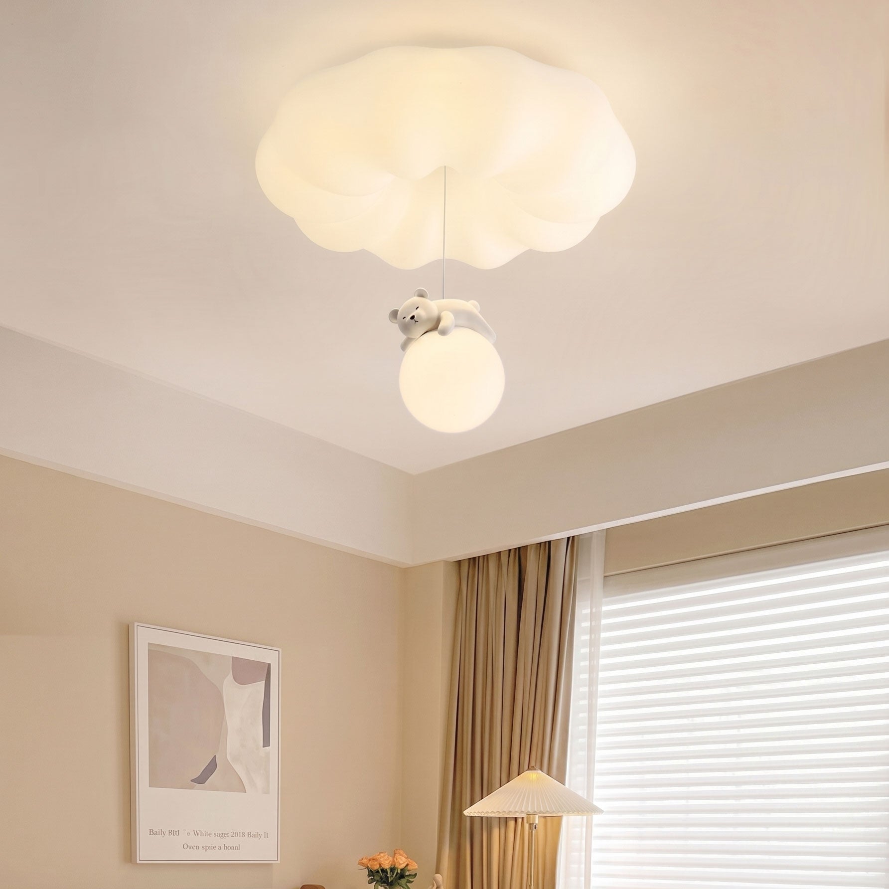 Quinlan Bear Semi-Flush Mount