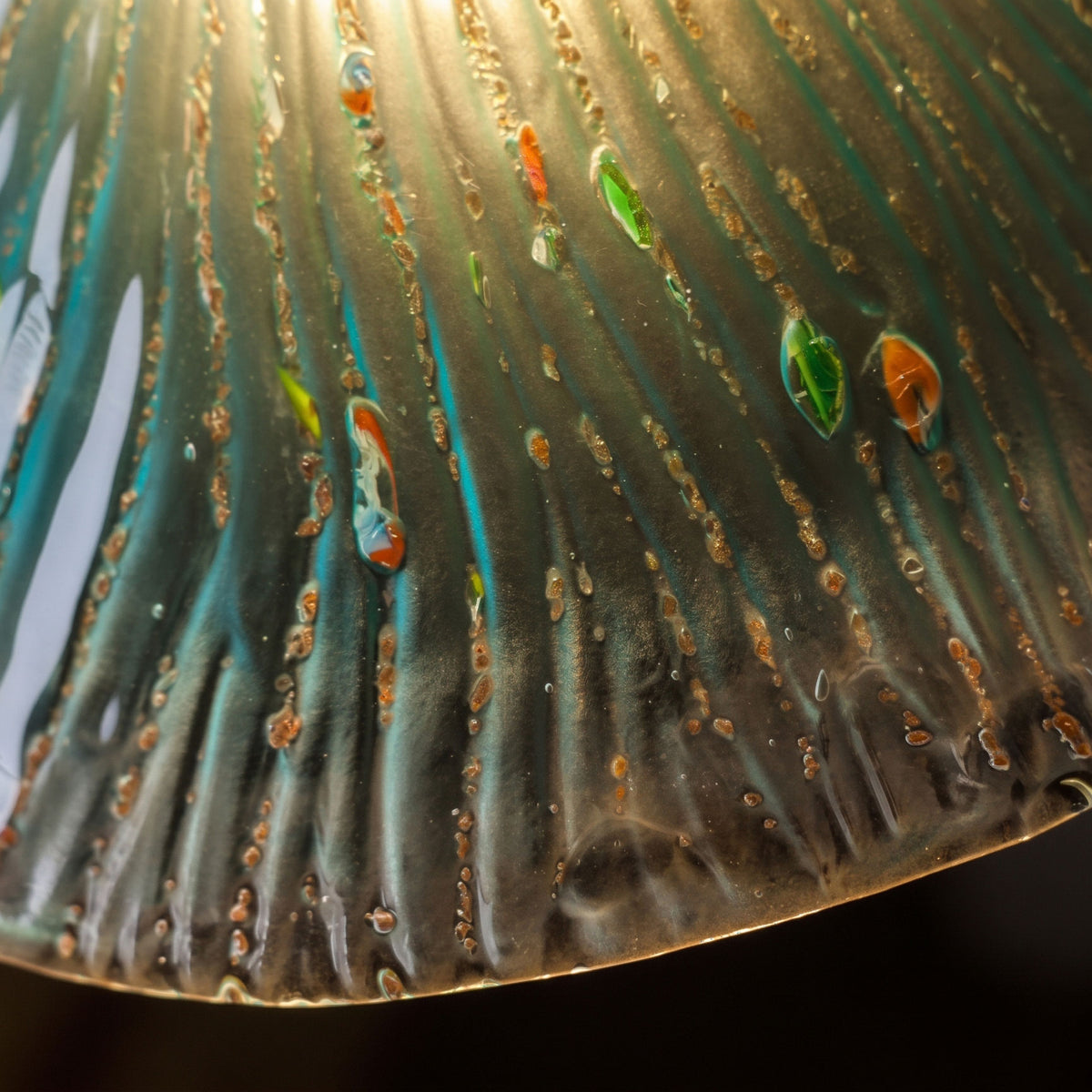 Quintin Pleated Cone Pendant Light – detail 28