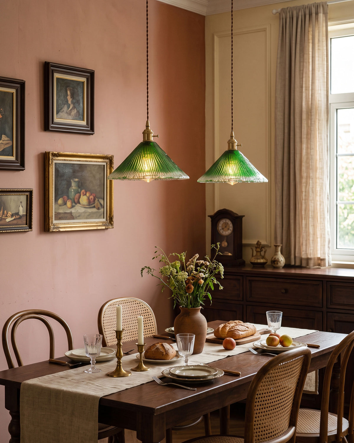 Quintin Pleated Cone Pendant Light – detail 4