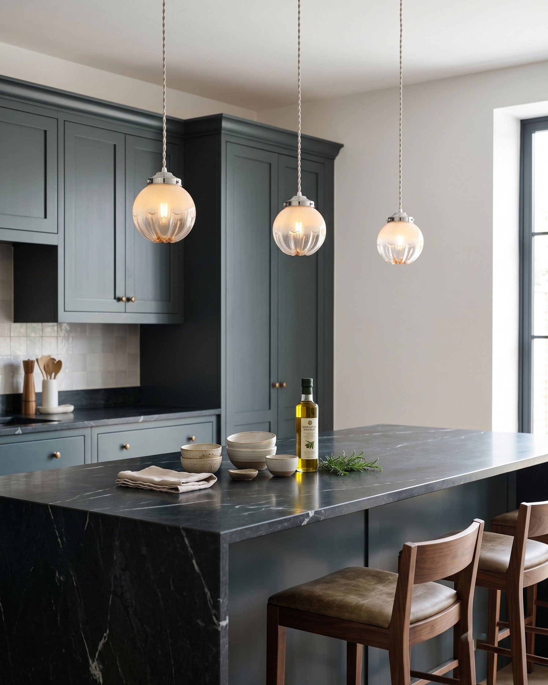 Remy Fluted Ombre Pendant Light