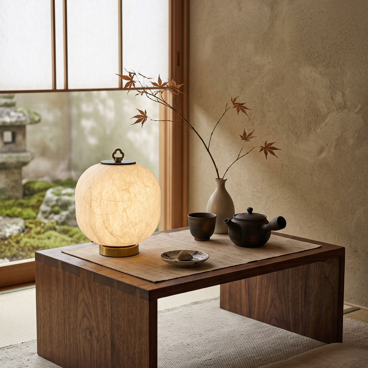 Renard Mulberry Silk Table Lamp