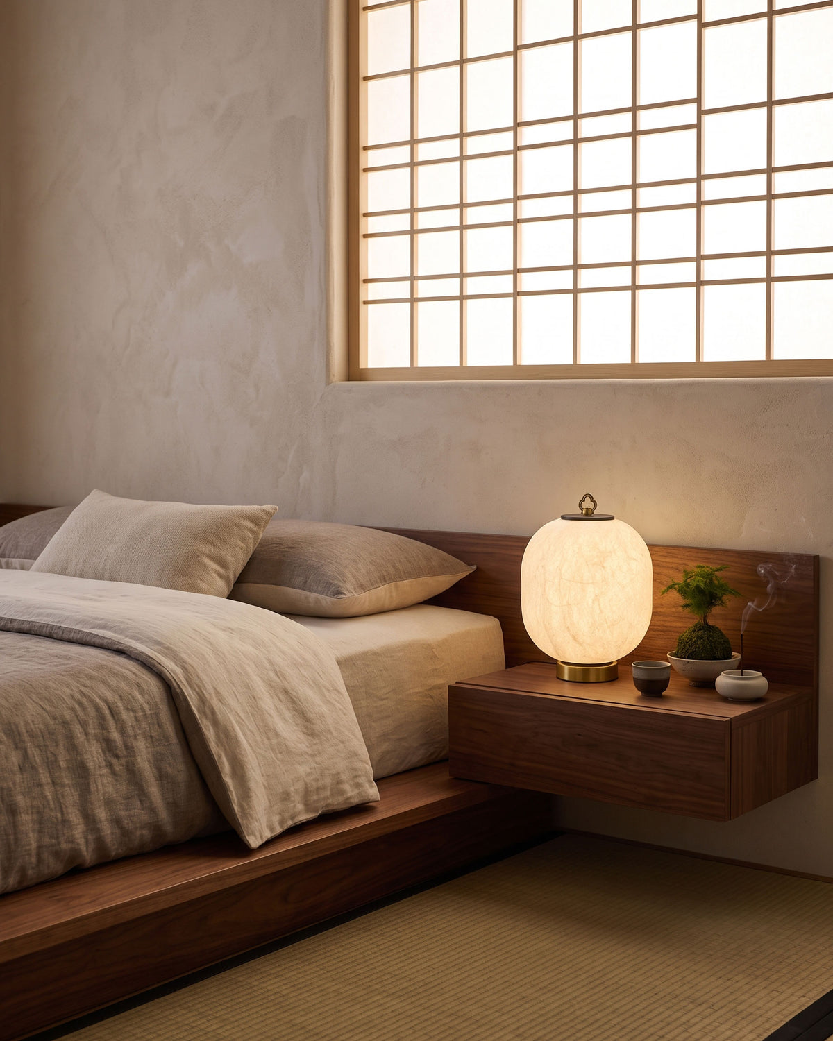 Renard Mulberry Silk Table Lamp