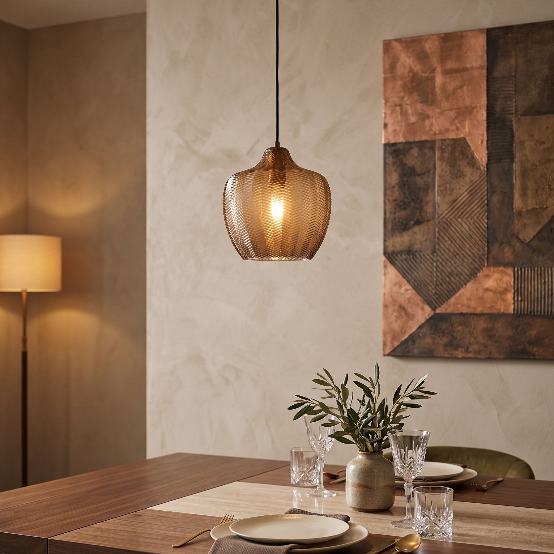 Rhea Textured Pendant Light
