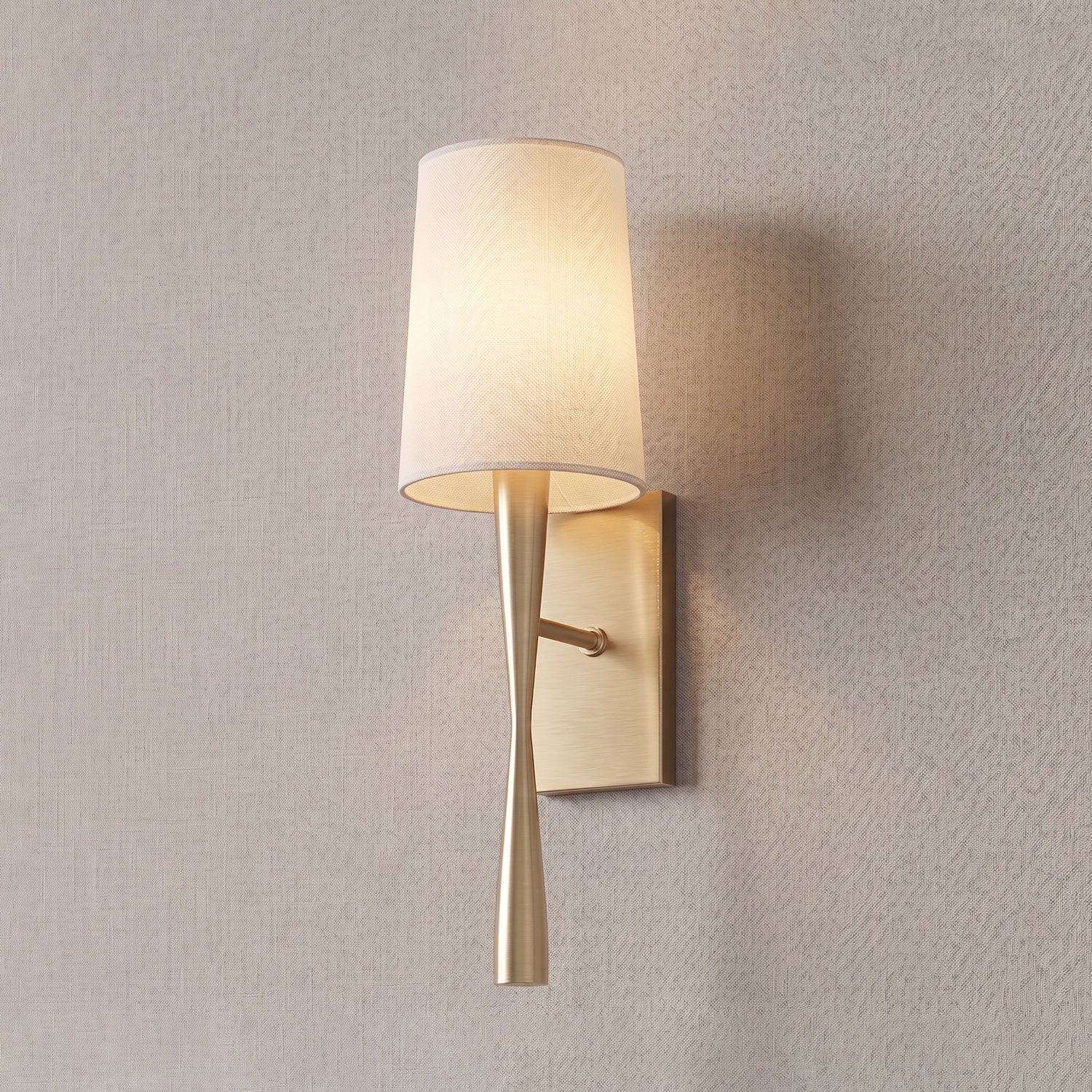 Rhiannon Modern Linen Wall Sconce