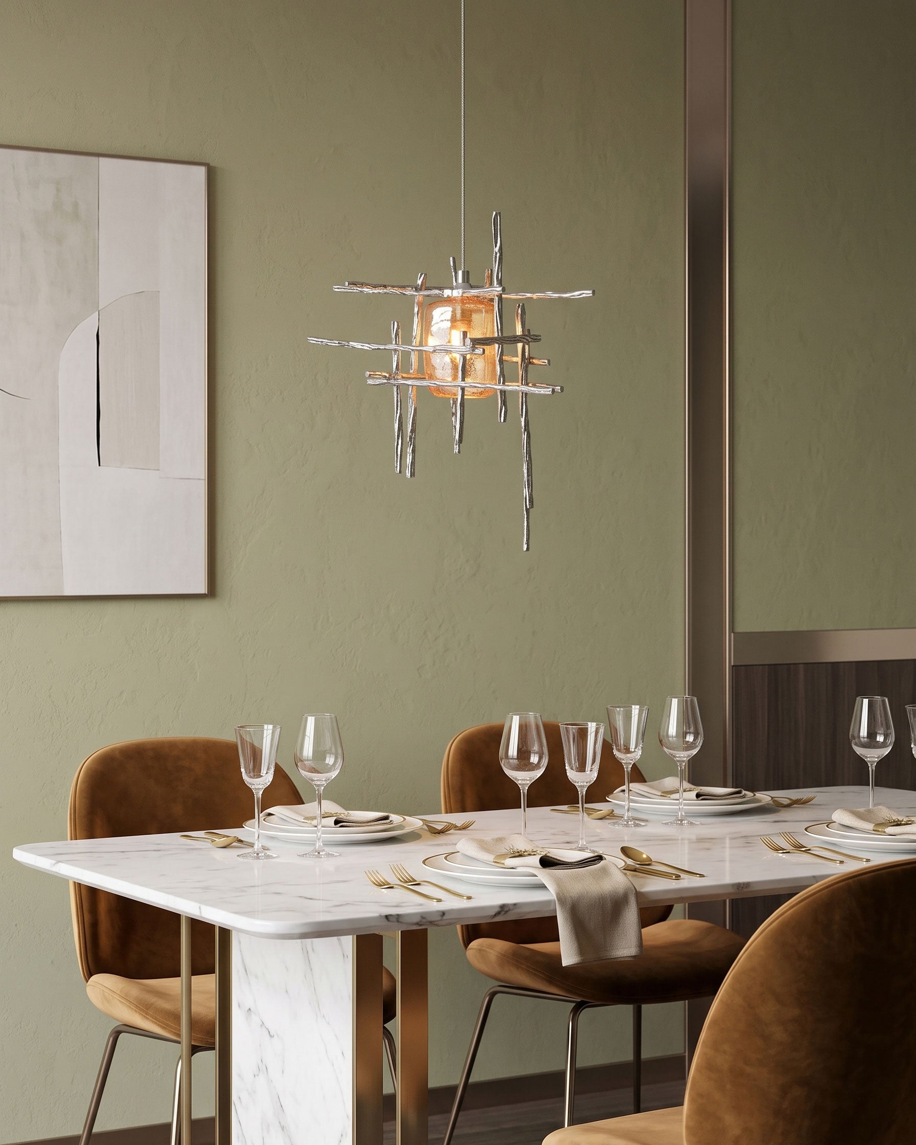 Rhyett Glass Pendant Light