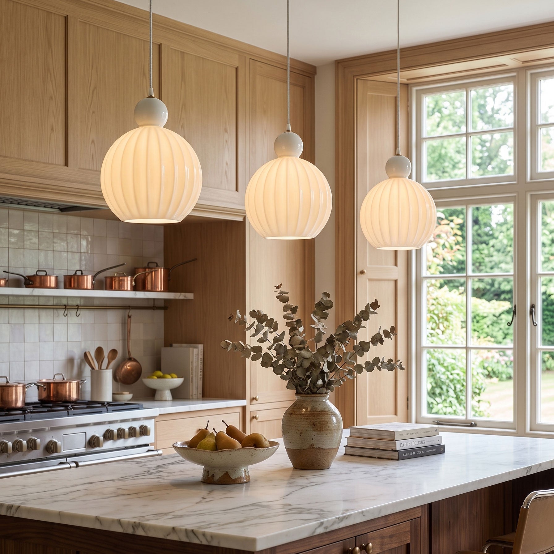 Romilly Ribbed Pendant Light
