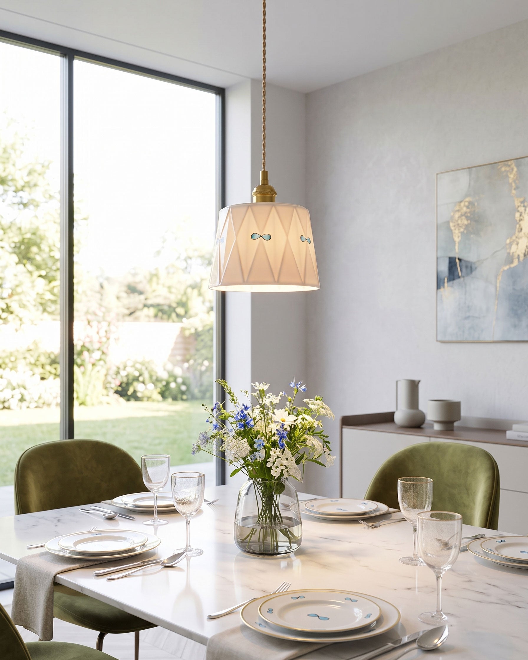 Saskia Textured Pendant Light