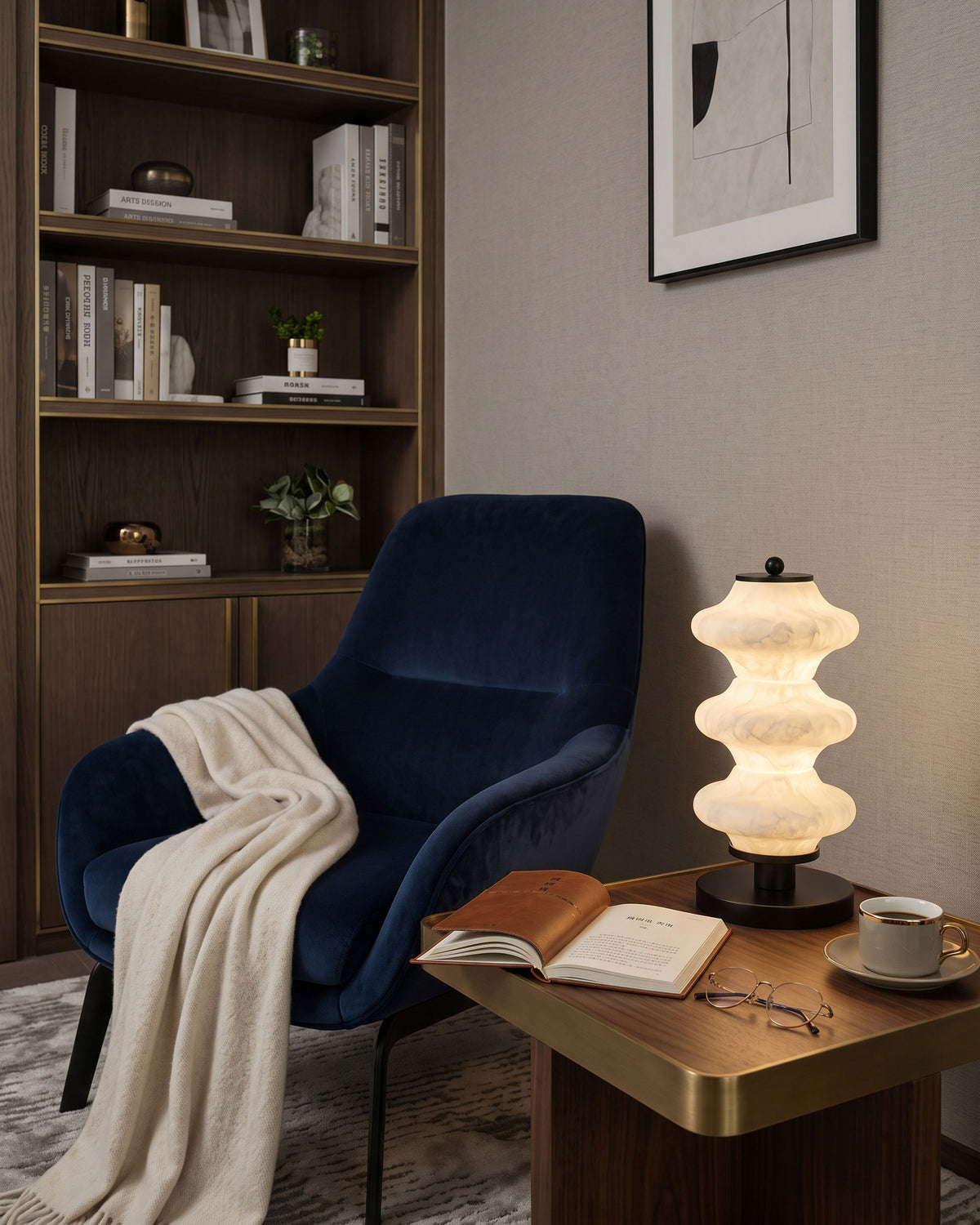 Selene Alabaster Table Lamp