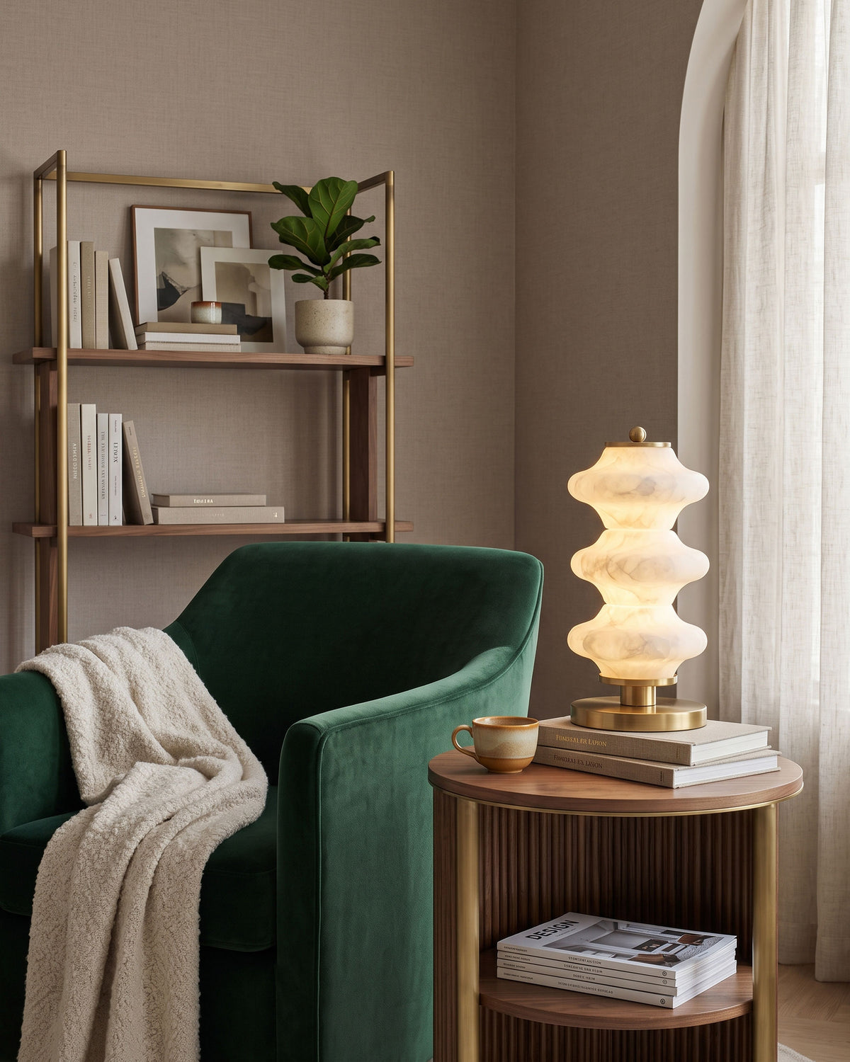 Selene Alabaster Table Lamp