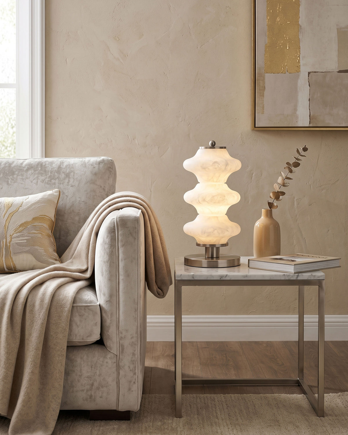 Selene Alabaster Table Lamp