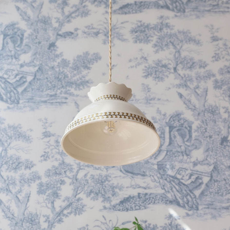 Sibyl Cottage Ceramic Pendant Light