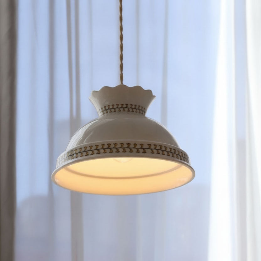 Sibyl Cottage Ceramic Pendant Light