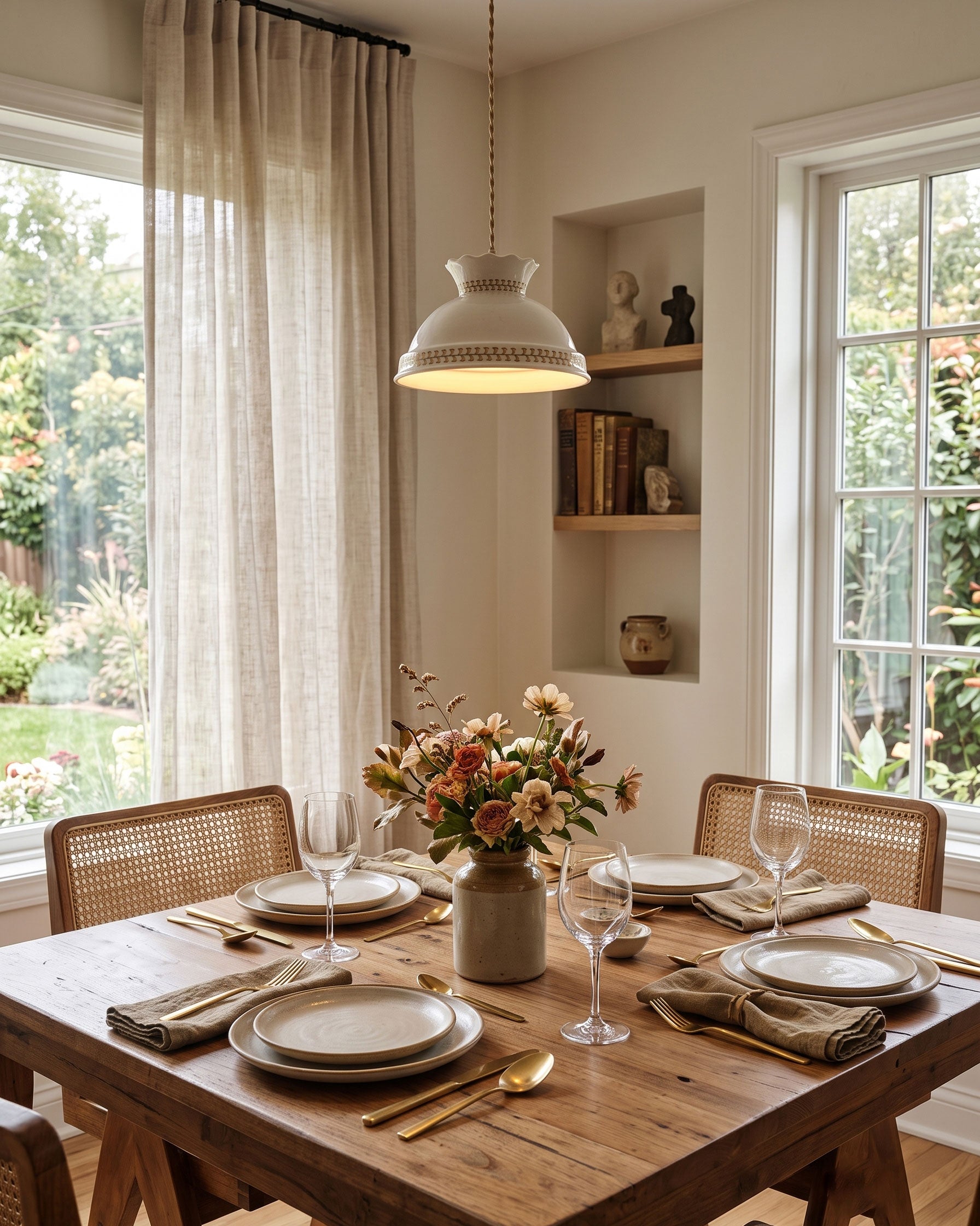 Sibyl Cottage Ceramic Pendant Light