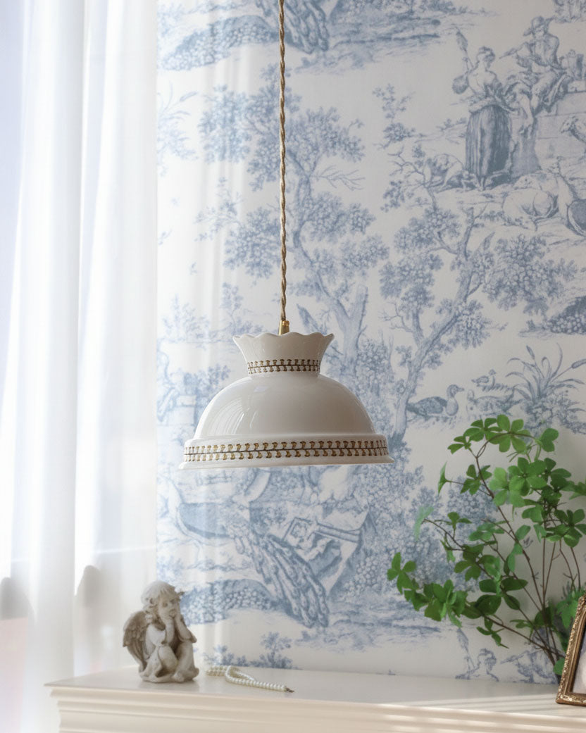 Sibyl Cottage Ceramic Pendant Light
