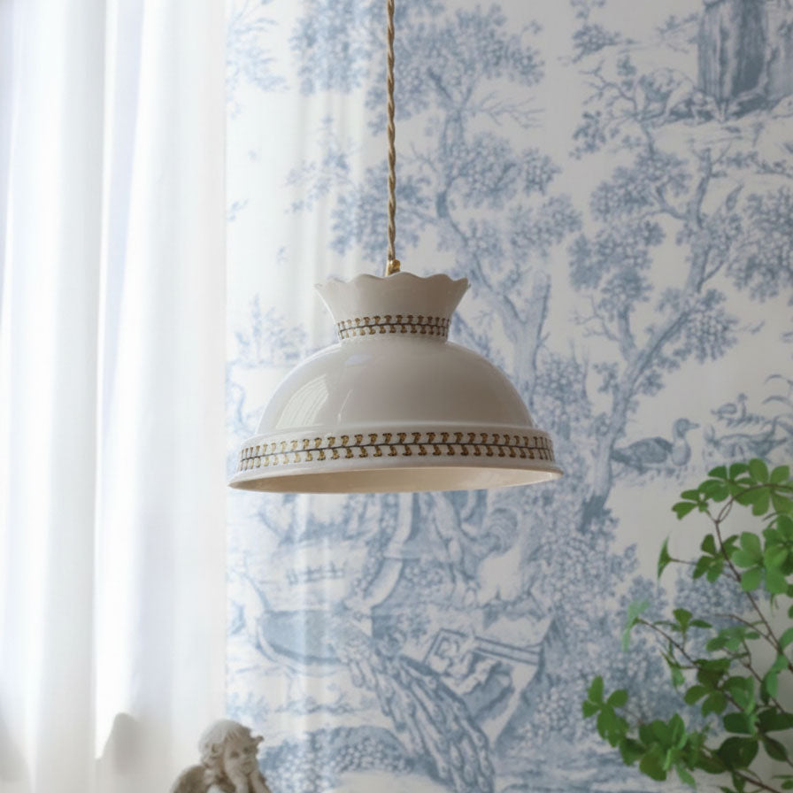 Sibyl Cottage Ceramic Pendant Light