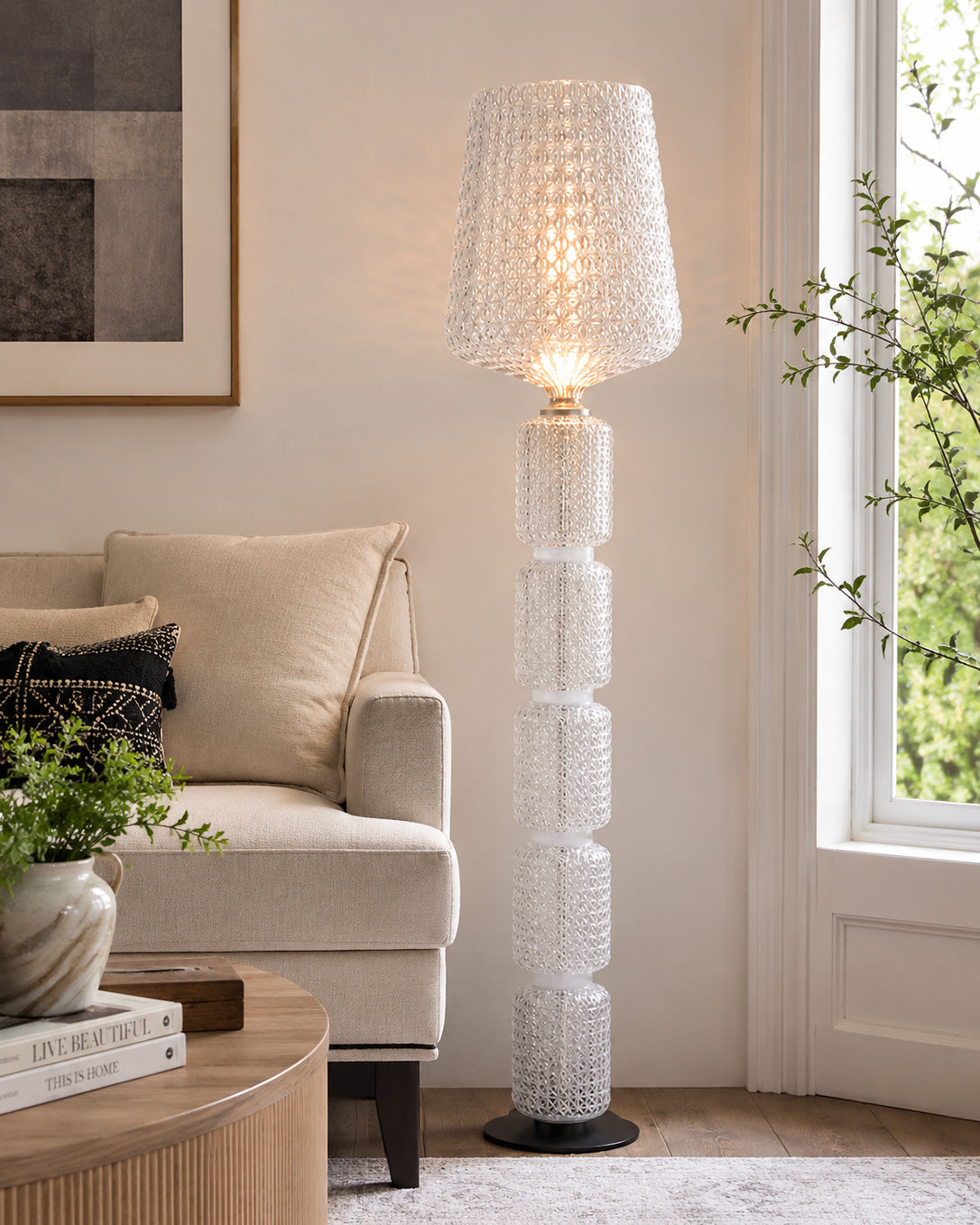 Sienna Grid Floor Lamp
